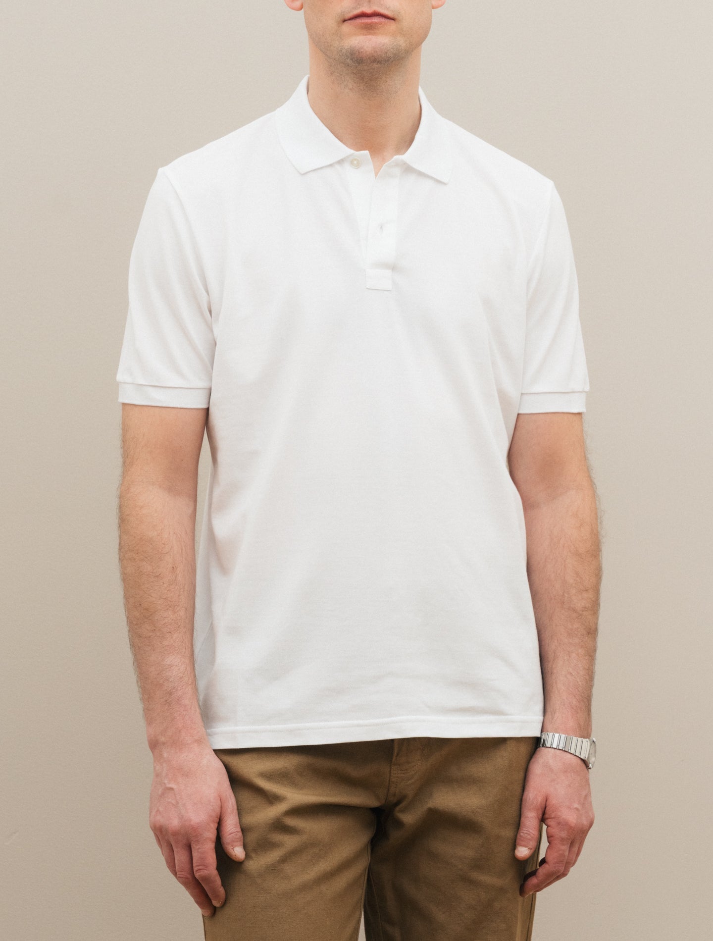 Pike Polo Shirt Short Sleeve White Morgano Polo shirts 48