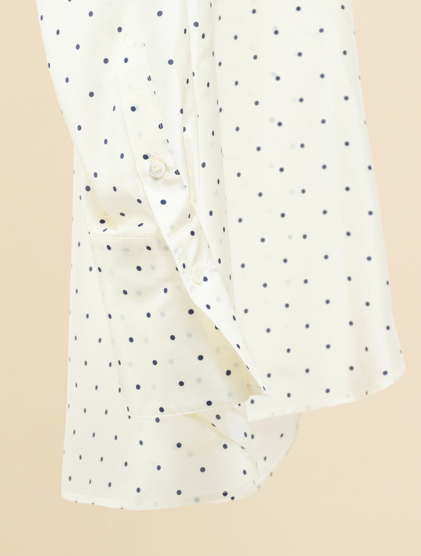 Polka Dot Silk Habutai Shirt Naturale Aspesi Blouses IT 38
