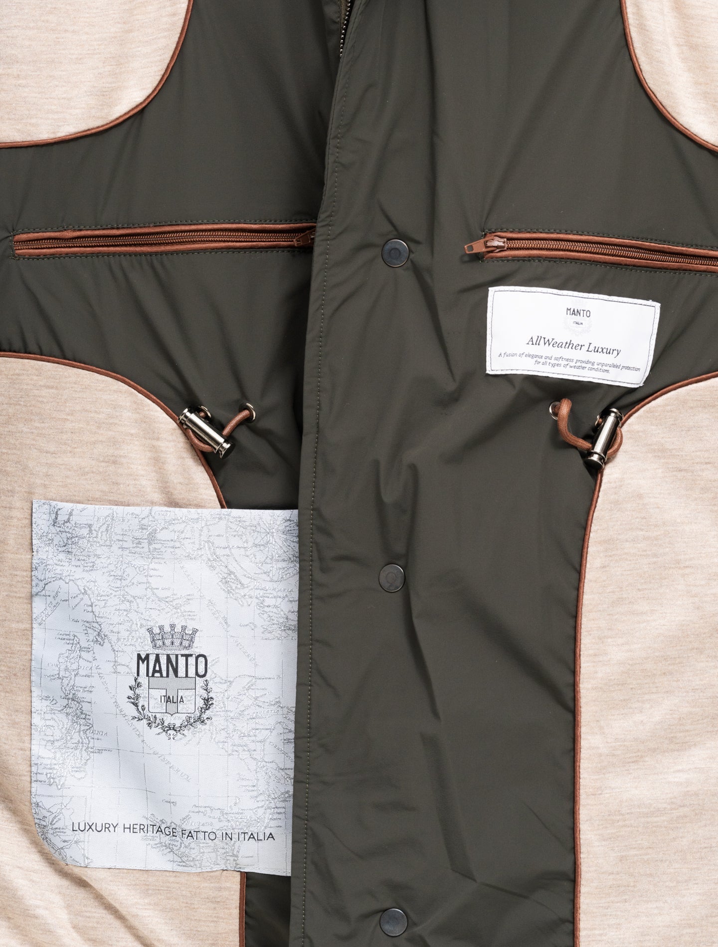 Quattro Field Padded Jacket Green Manto Outerwear 48
