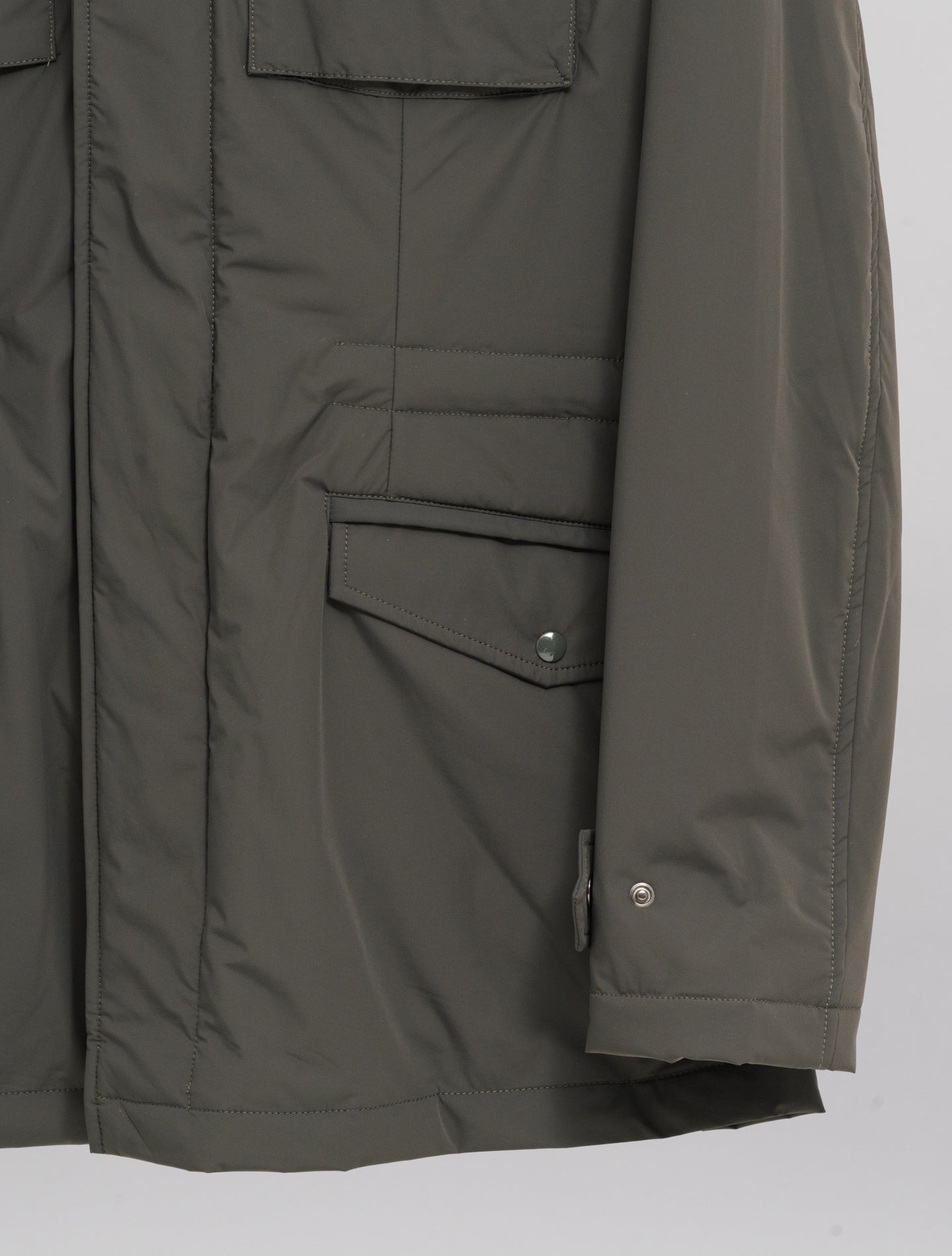 Quattro Field Padded Jacket Green Manto Outerwear 48