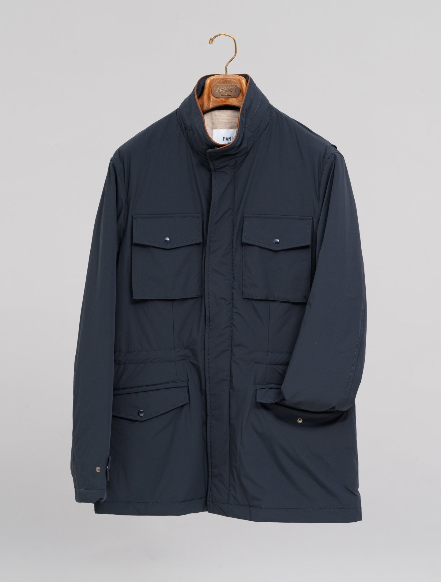 Quattro Field Padded Jacket Navy Manto Outerwear 48
