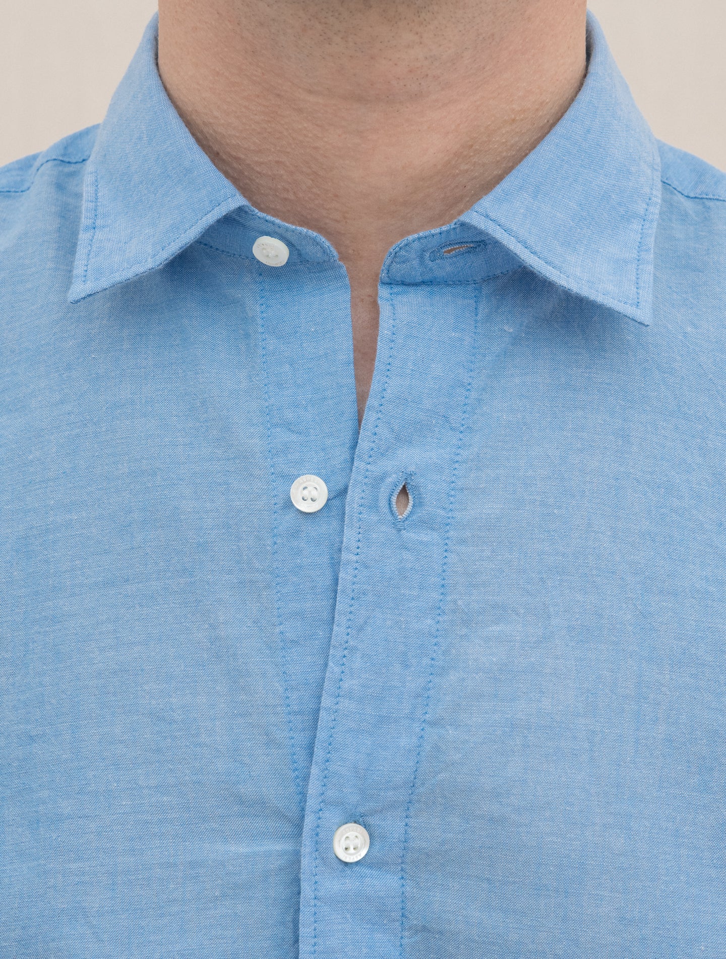 Ridotta Cotton Shirt Light Blue Aspesi Shirts XS