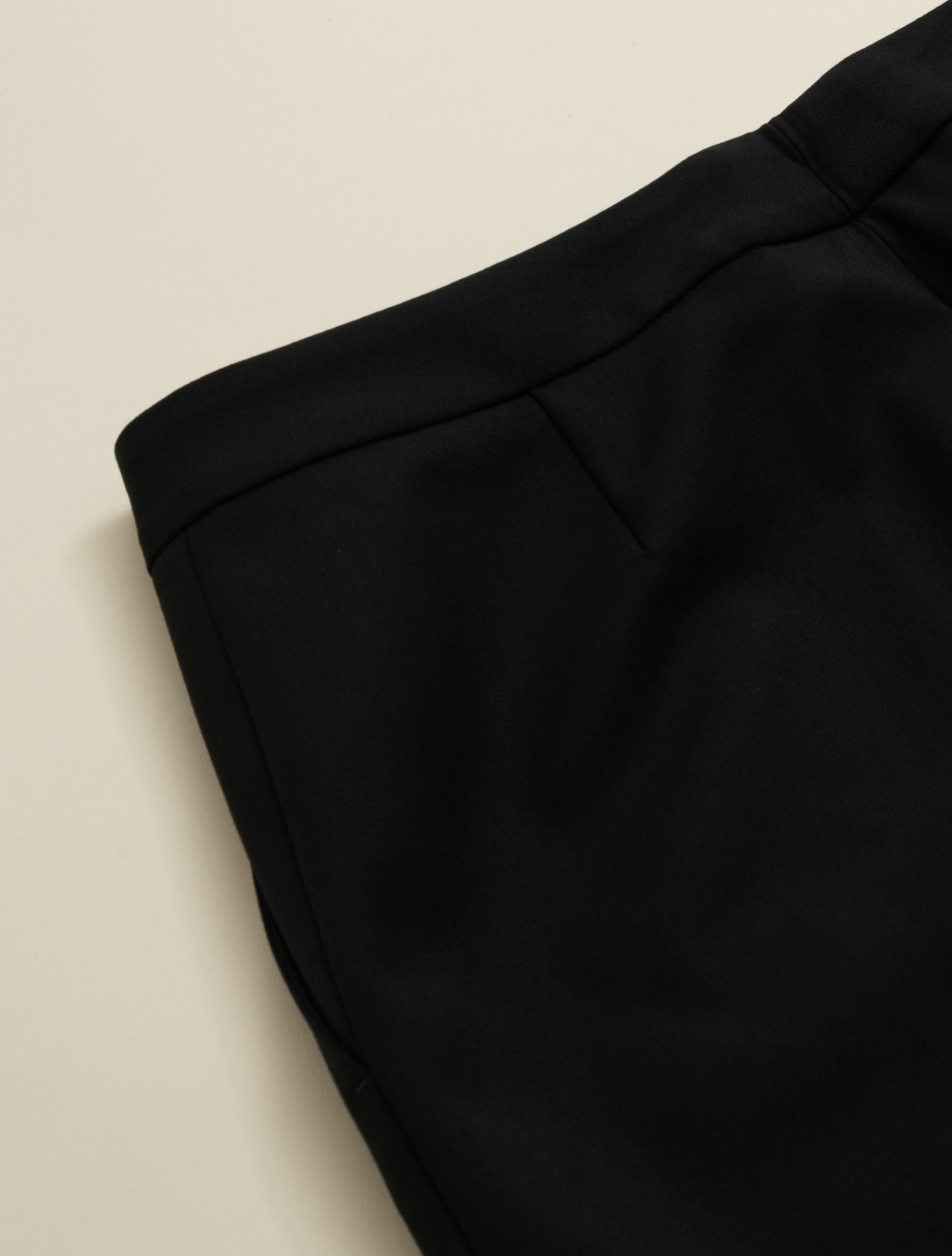 Rin Wool Straight Fit Trousers Black Lardini Trousers IT 38