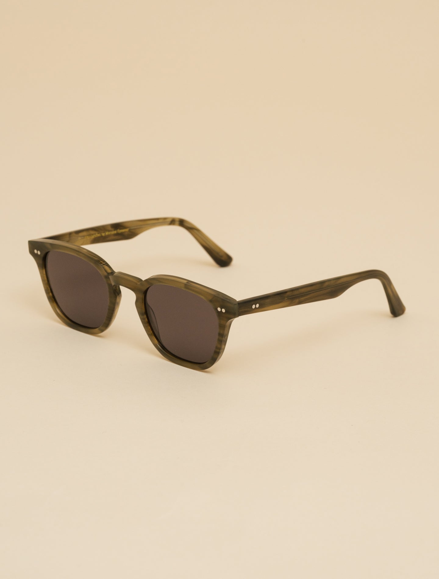 River Sunglasses Green Demi - Grey Solid Lens Monokel Eyewear Sunglasses One Size