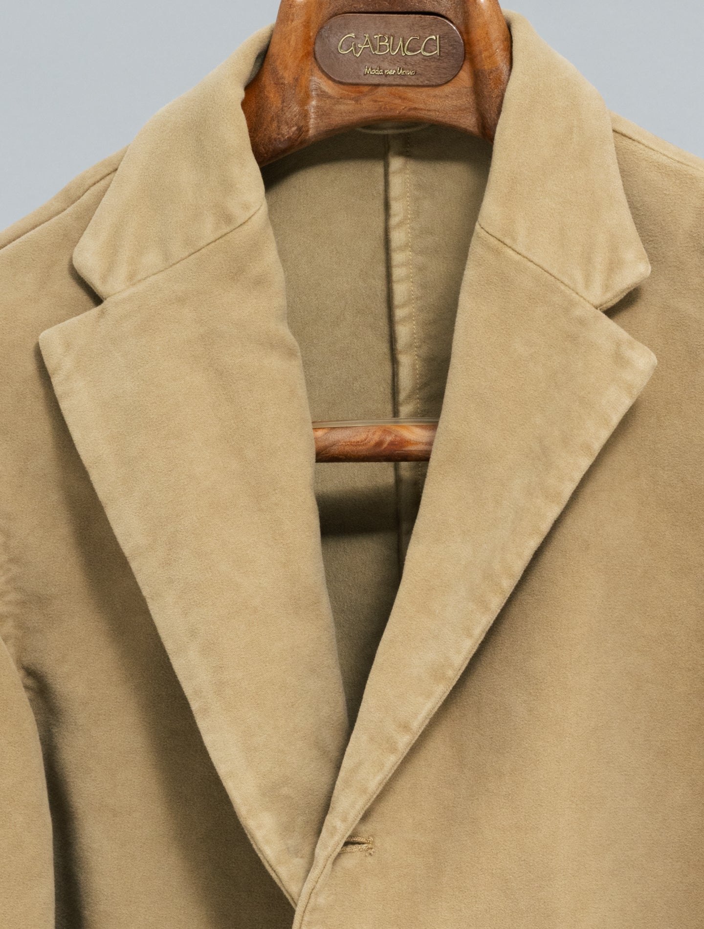 Roma Moleskin Jacket Beige Finamore Jackets 48