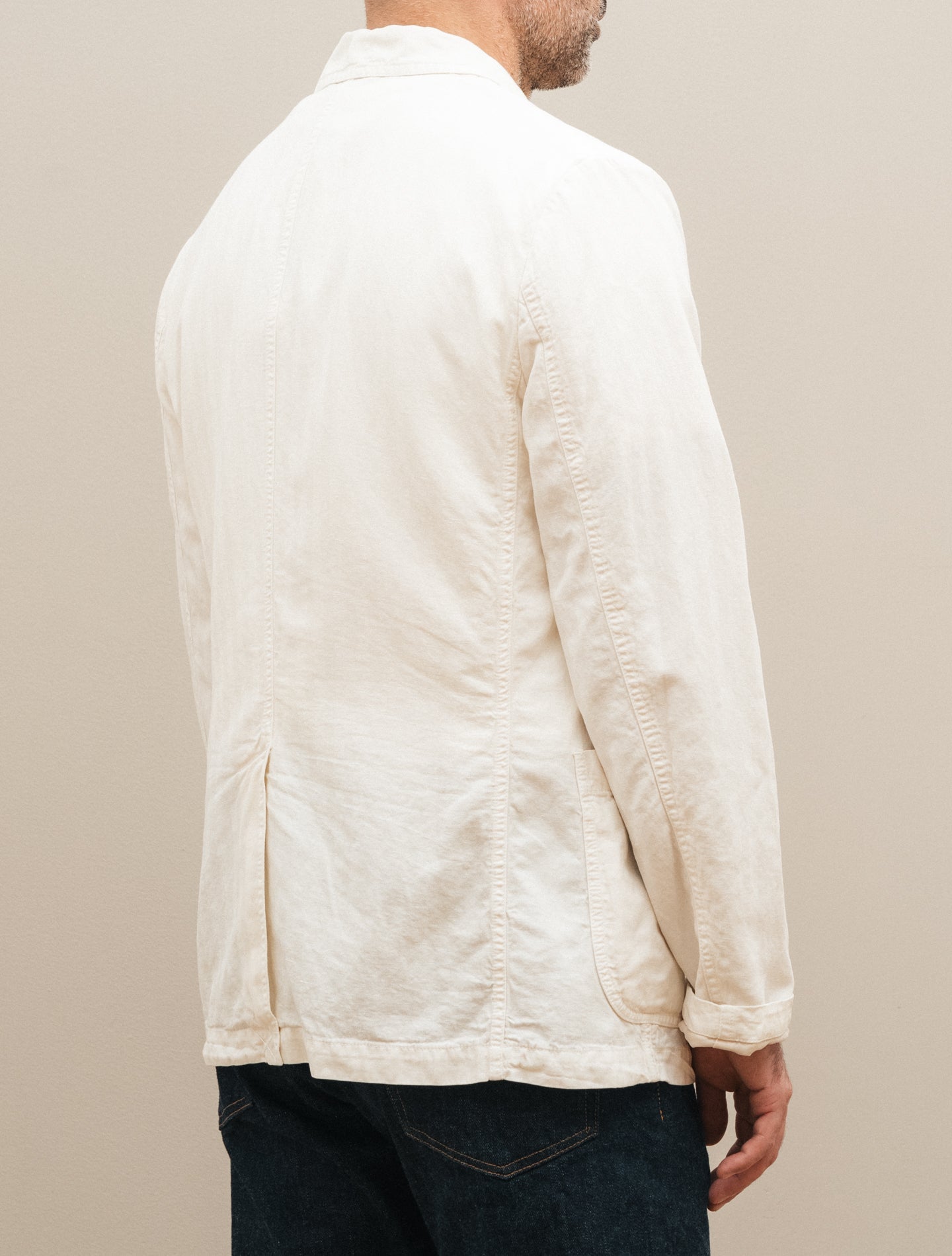 Samuraki Herringbone Jacket Natural Aspesi Jackets M