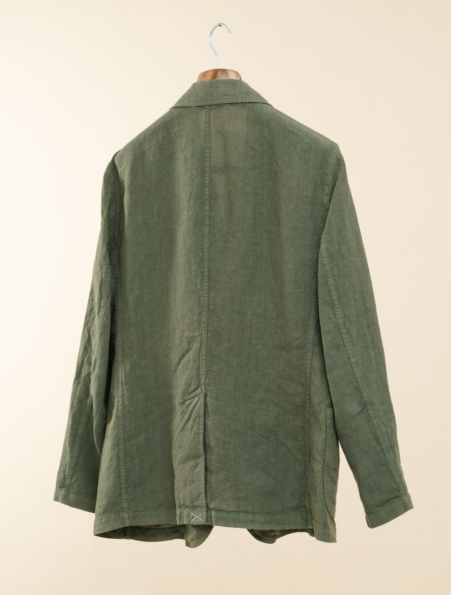 Samuraki Unlined Linen Jacket Green Aspesi Jackets S