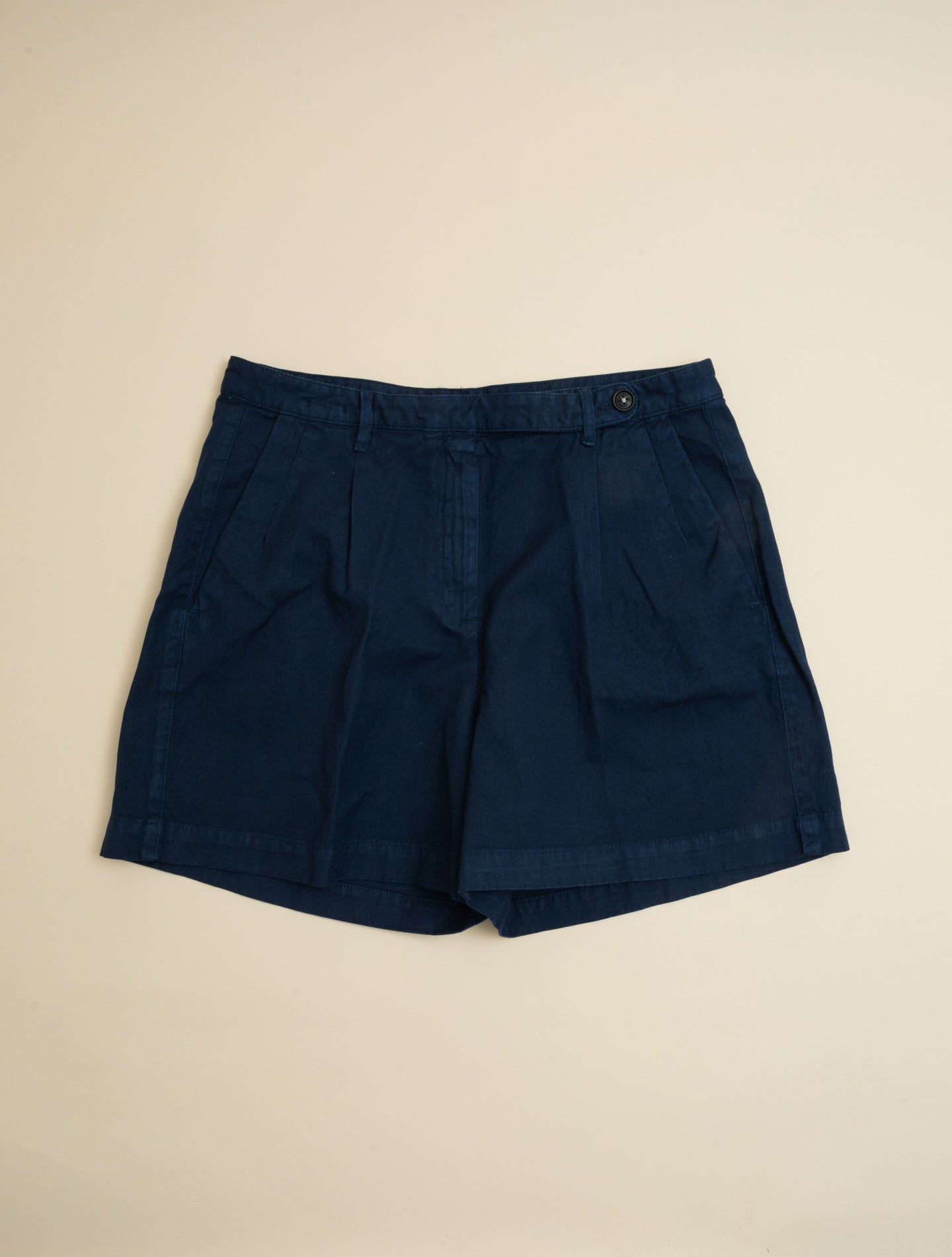 Sardina Cotton Linen Shorts Midnight Blue Massimo Alba Shorts IT 38