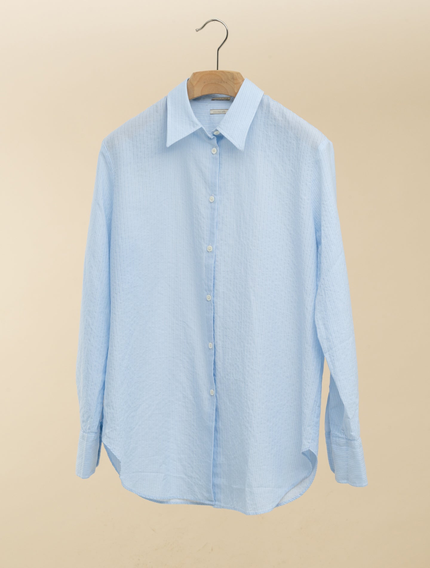 Selma Striped Seersucker Shirt Sky Massimo Alba Shirts XS