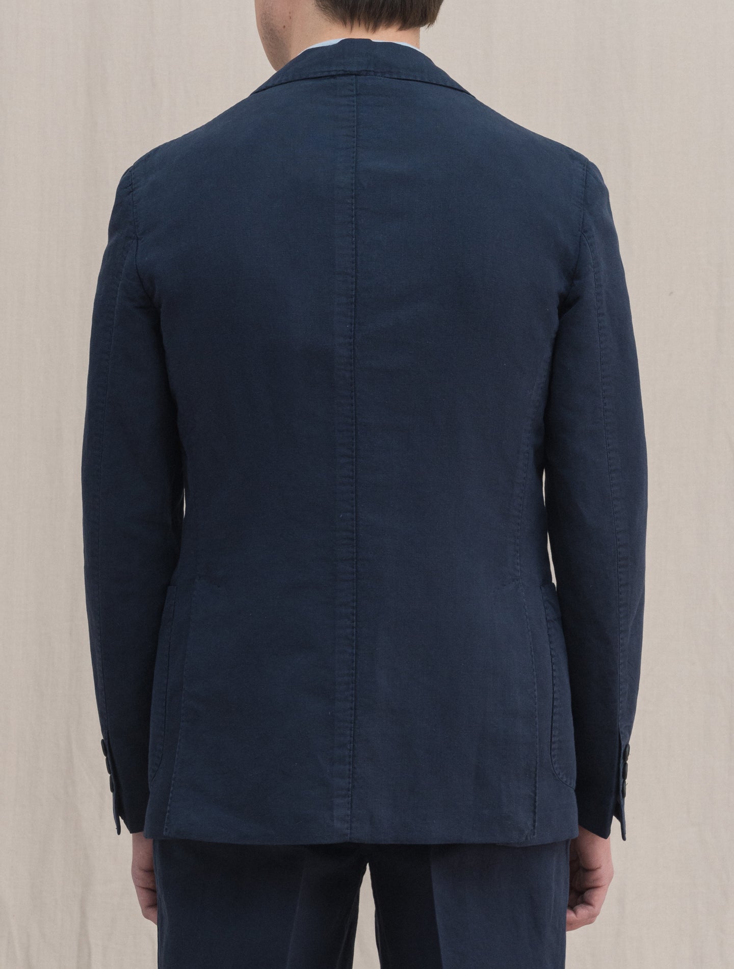 Single Breasted Art1 Canapa Cotton Jacket Navy Gigi Jackets 46