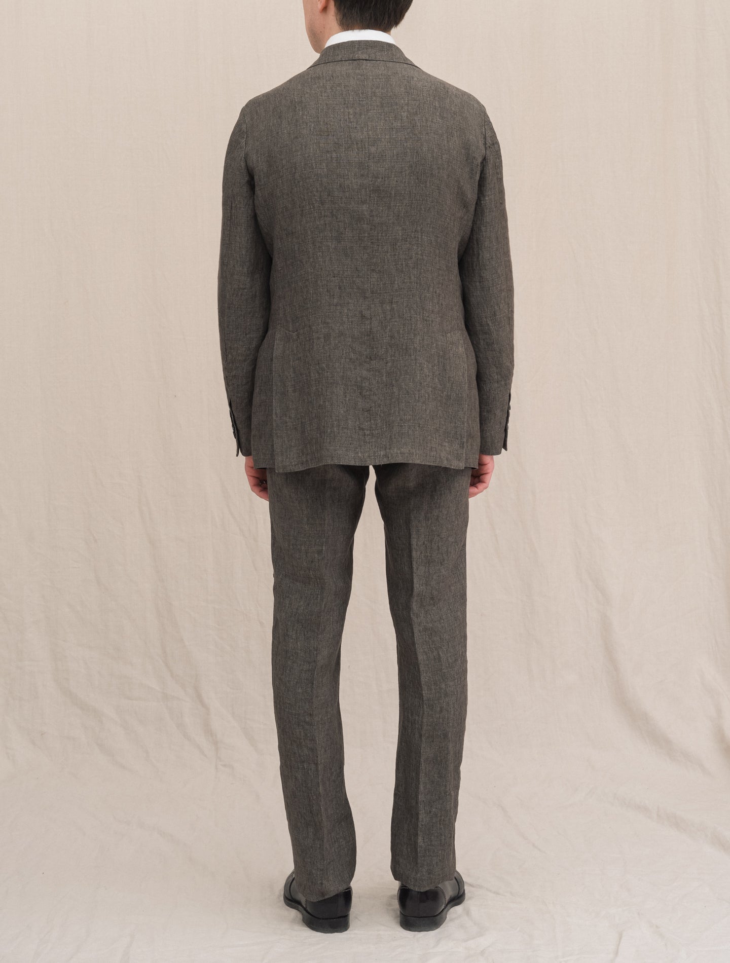 Single Breasted Catch2 Linen Jacket Brown Massimo Alba Jackets 46