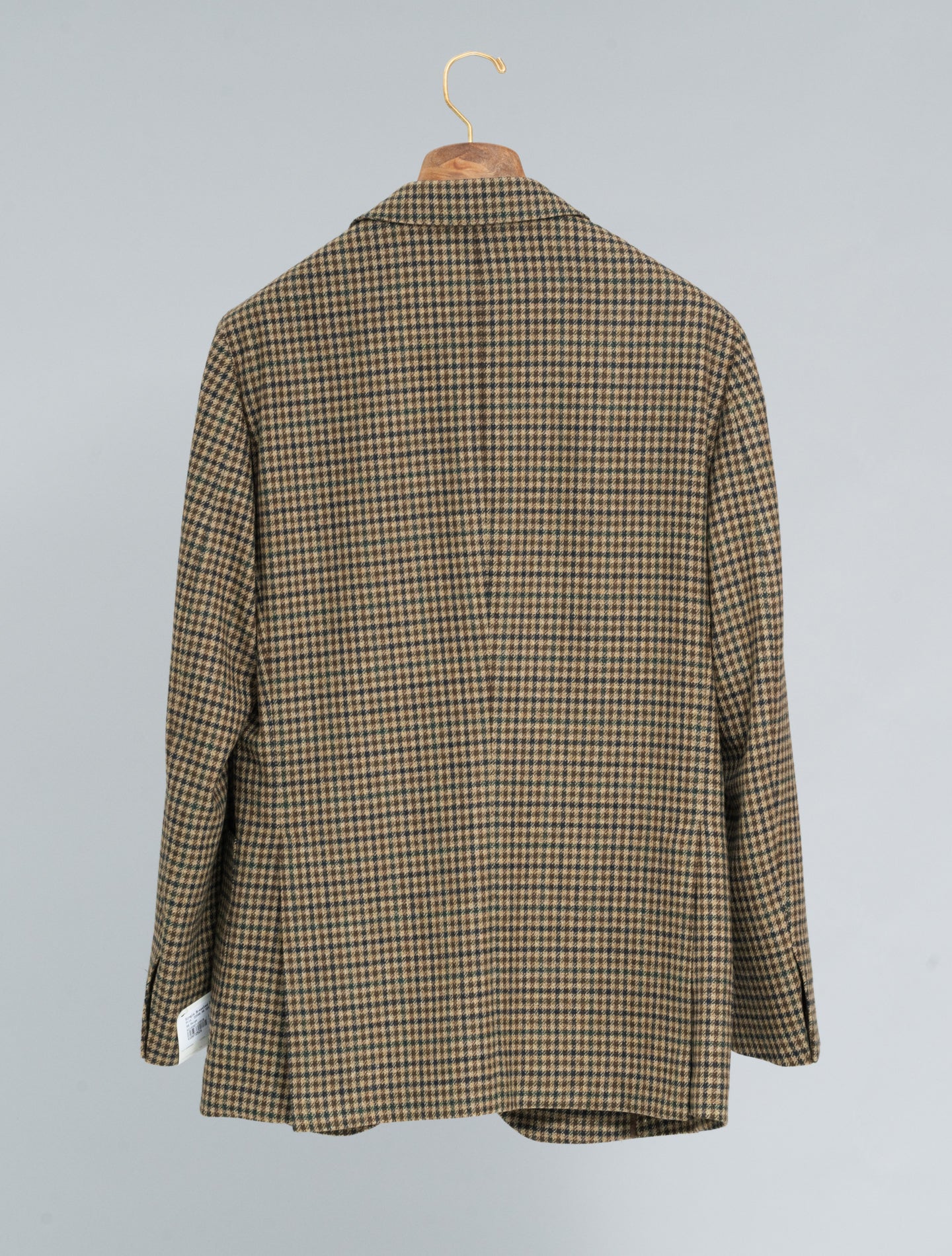 Single Breasted Gun Club Wool Cashmere Jacket Beige Belvest Jackets 48