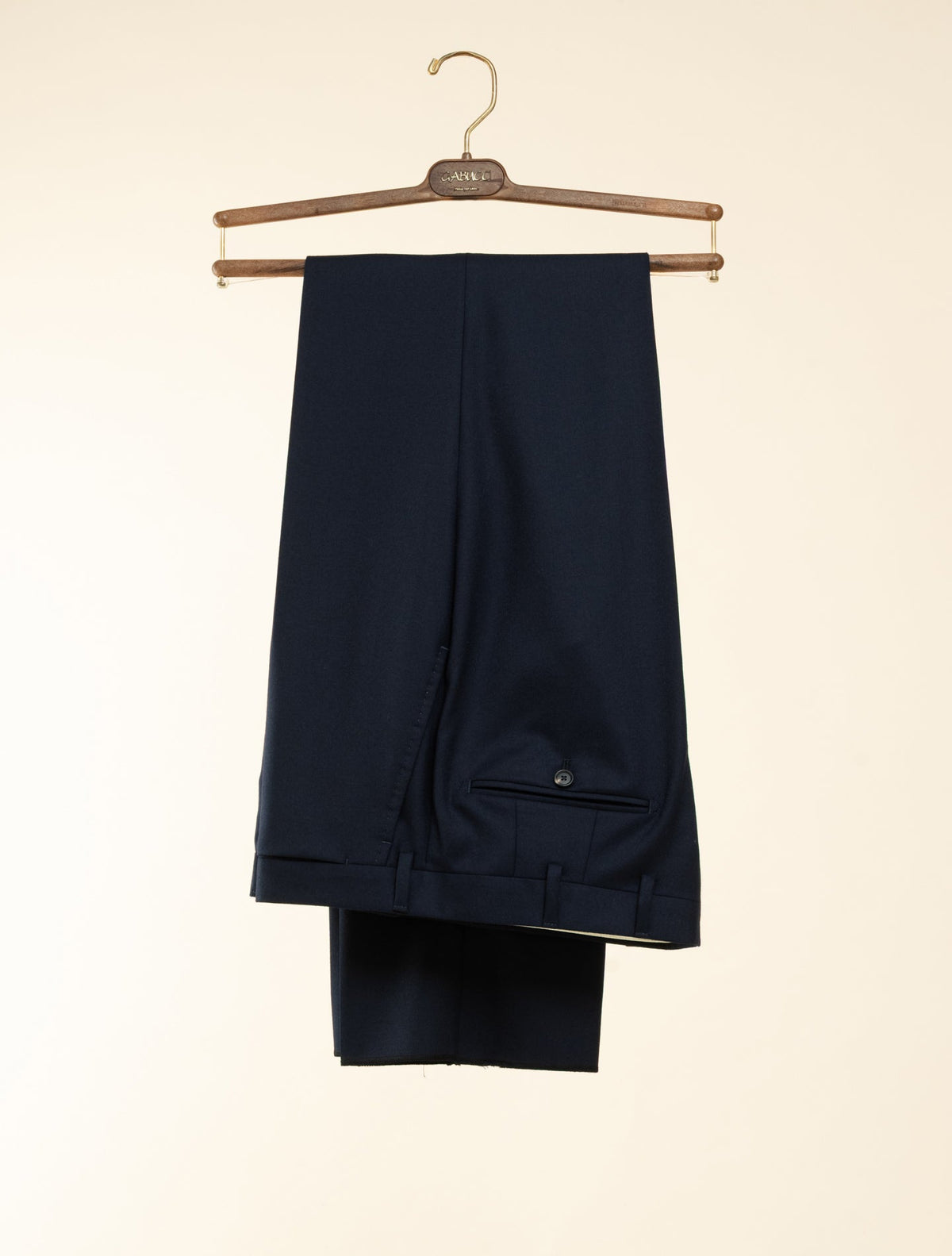 Single Breasted High Twist Wool Suit Navy Gabucci Suits 46