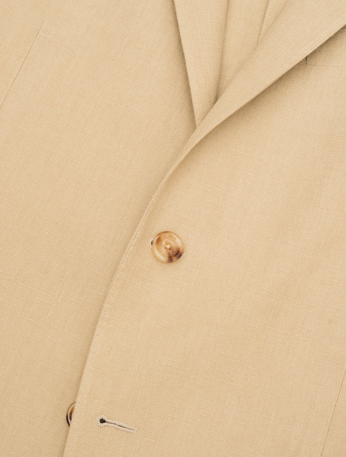 Single Breasted Linen Jacket Beige Lardini Jackets 48