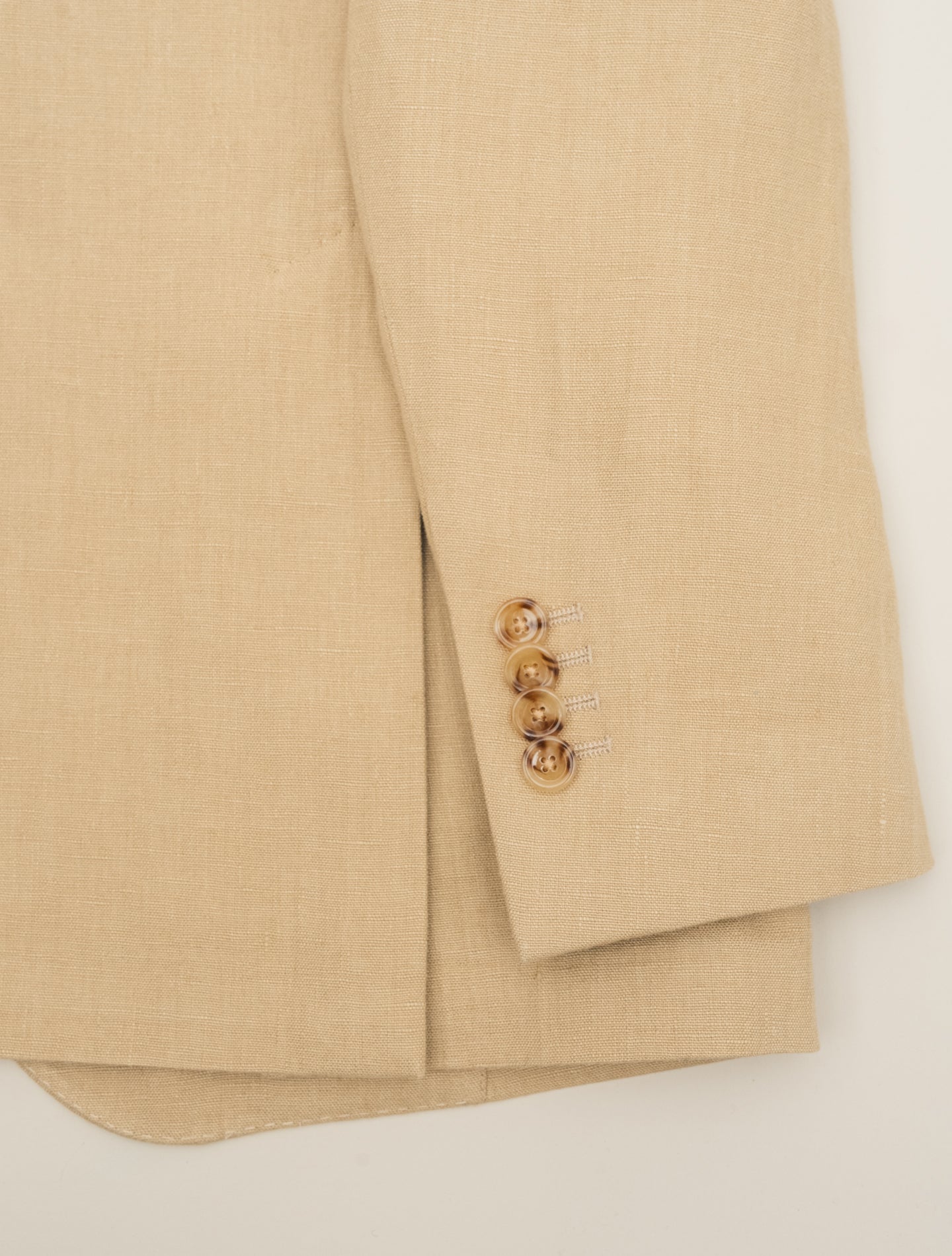 Single Breasted Linen Jacket Beige Lardini Jackets 48