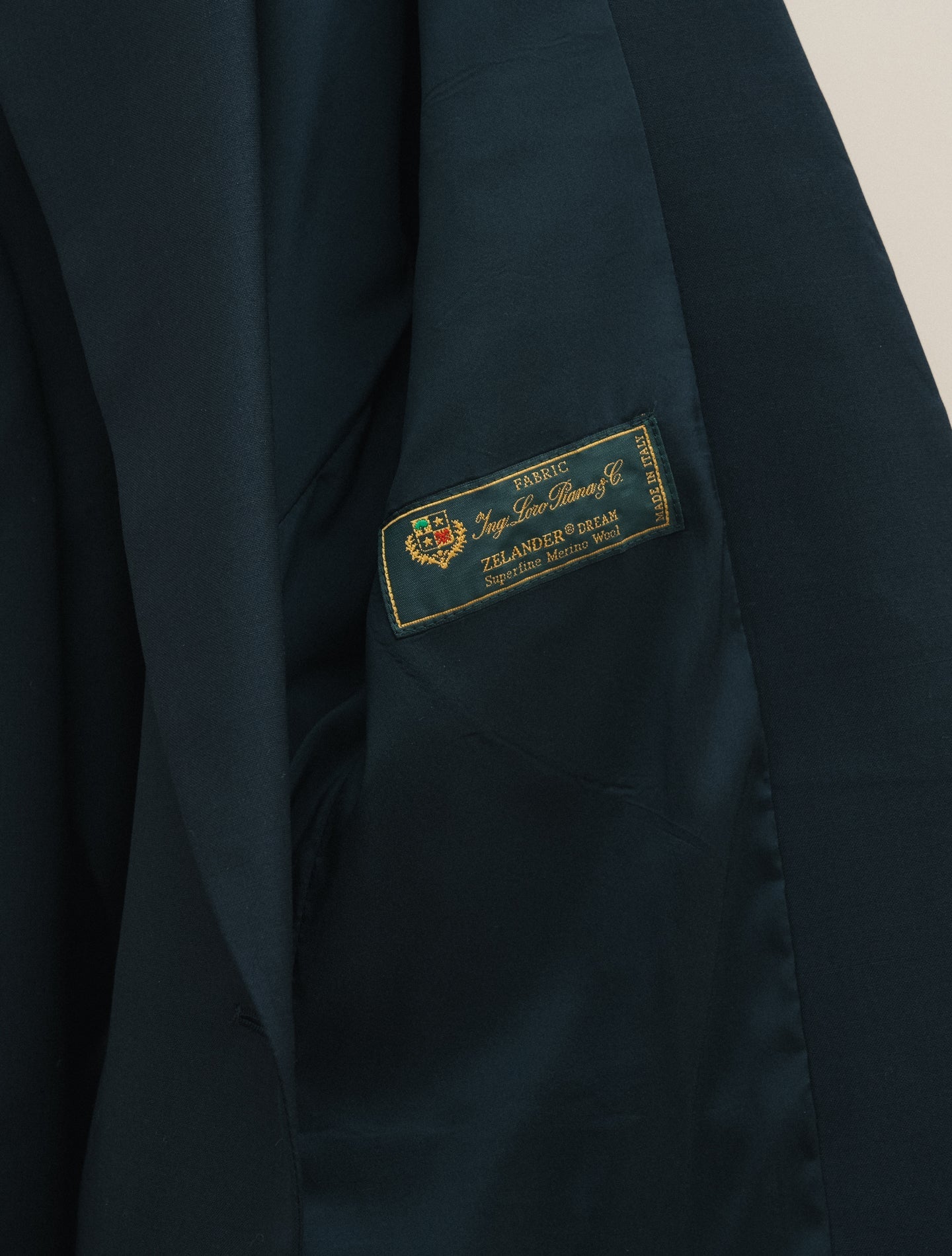 Single Breasted Loro Piana Zelander Wool jacket Navy Lardini Jackets IT 40