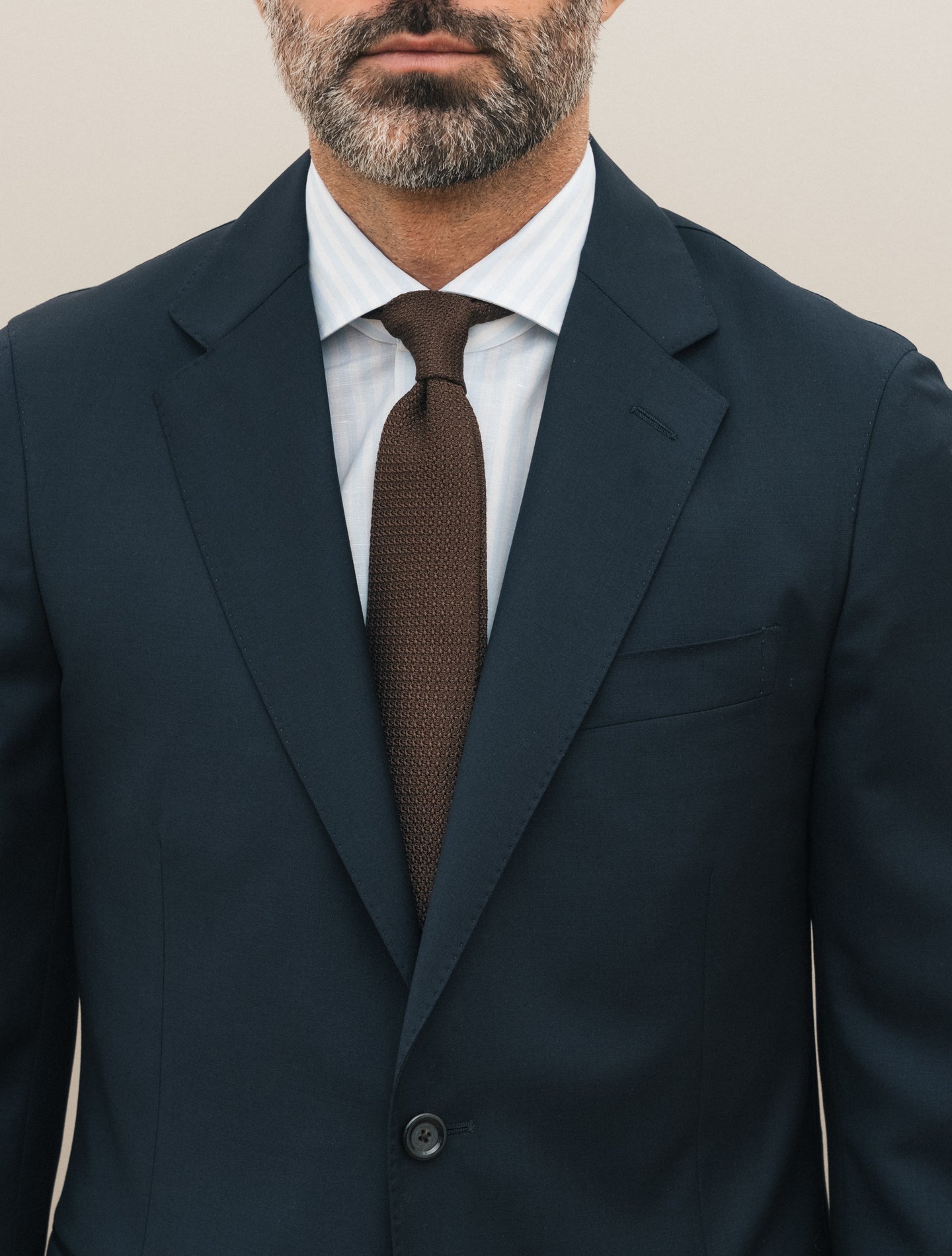 Single Breasted Wool Suit Navy Lardini Suits 46