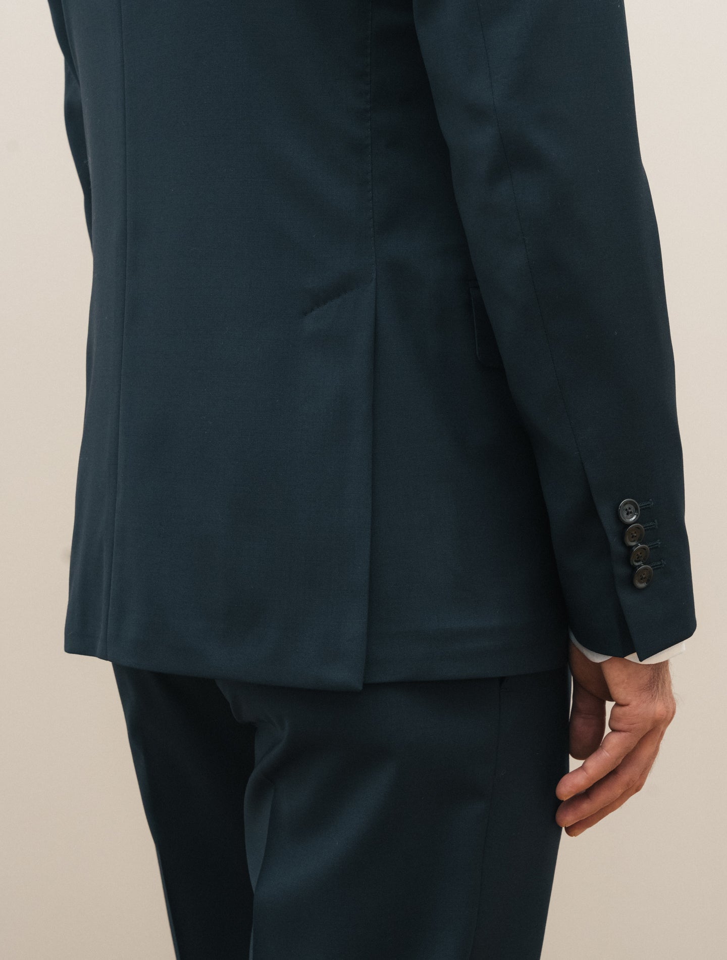 Single Breasted Wool Suit Navy Lardini Suits 46