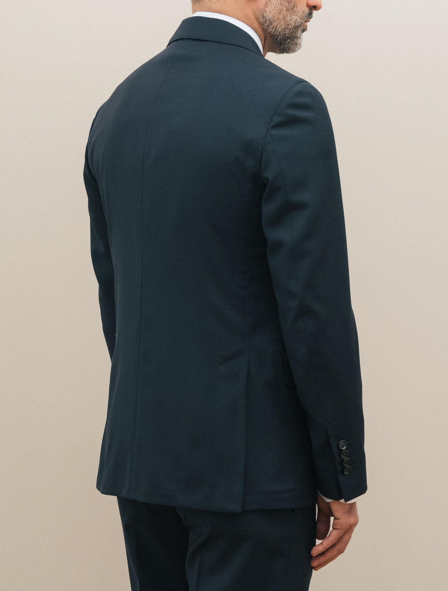 Single Breasted Wool Suit Navy Lardini Suits 46