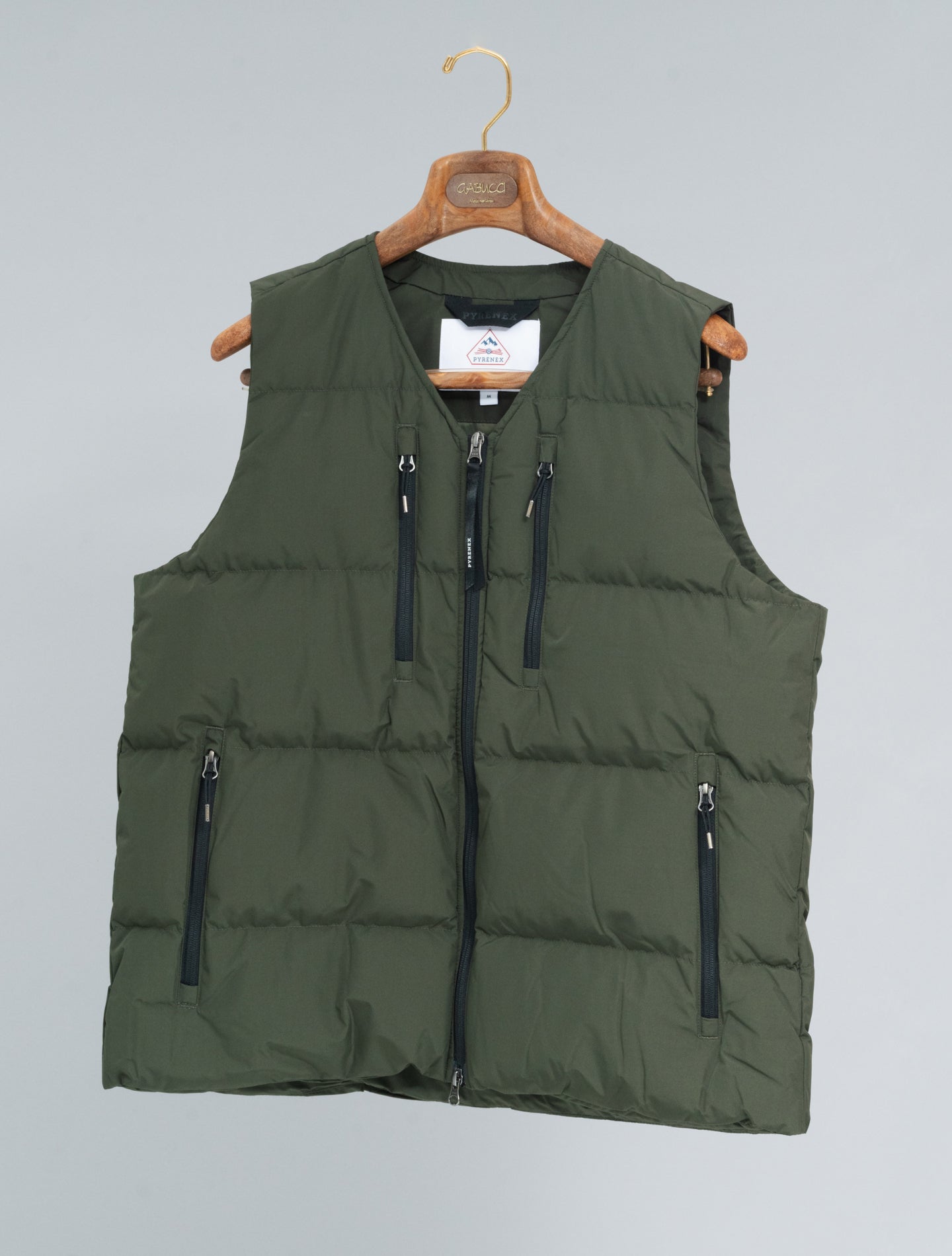 Solace Lightweight Down Vest Deep Khaki Pyrenex Outerwear M