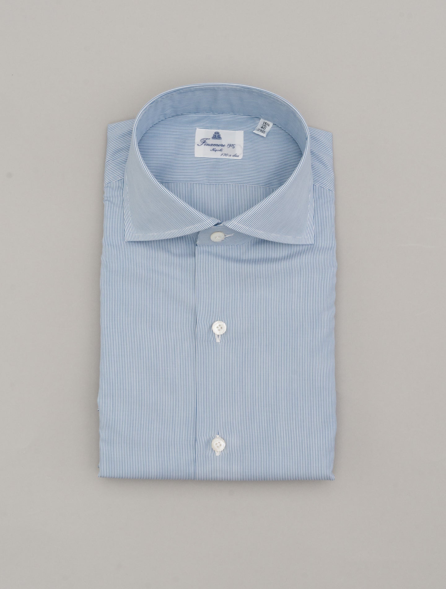 Striped Eduardo 170 Shirt Blue Finamore Shirts 39