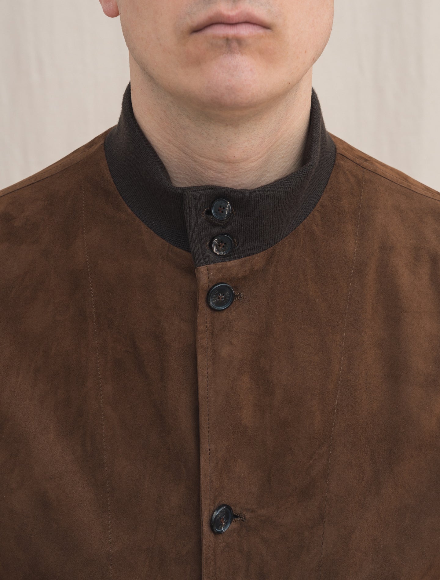 Suede Bomber Jacket Brown Manto Outerwear 48