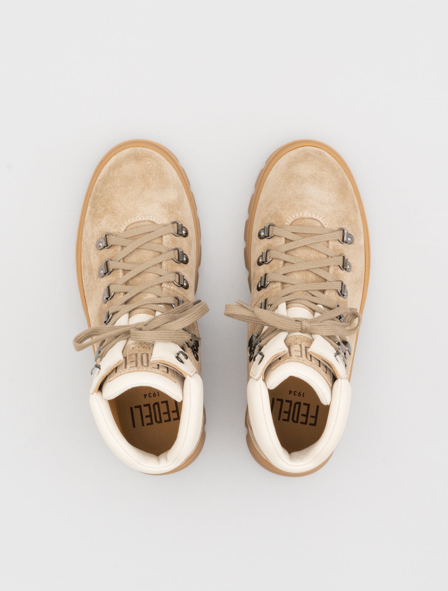 Suede Lace Boots Beige Fedeli Boots 37