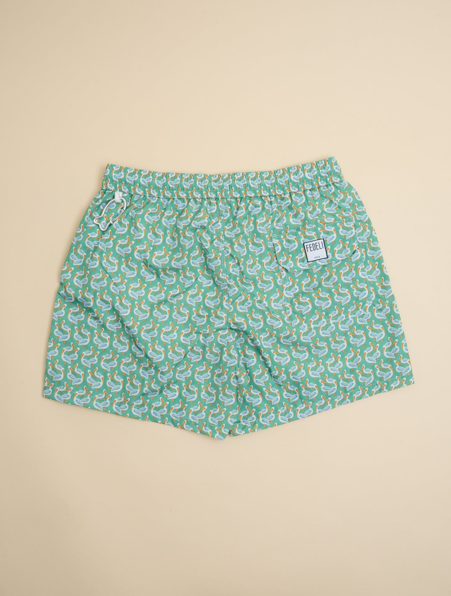 Swin Trunks Madeira Airstop Pelican Green Fedeli Swimwear M