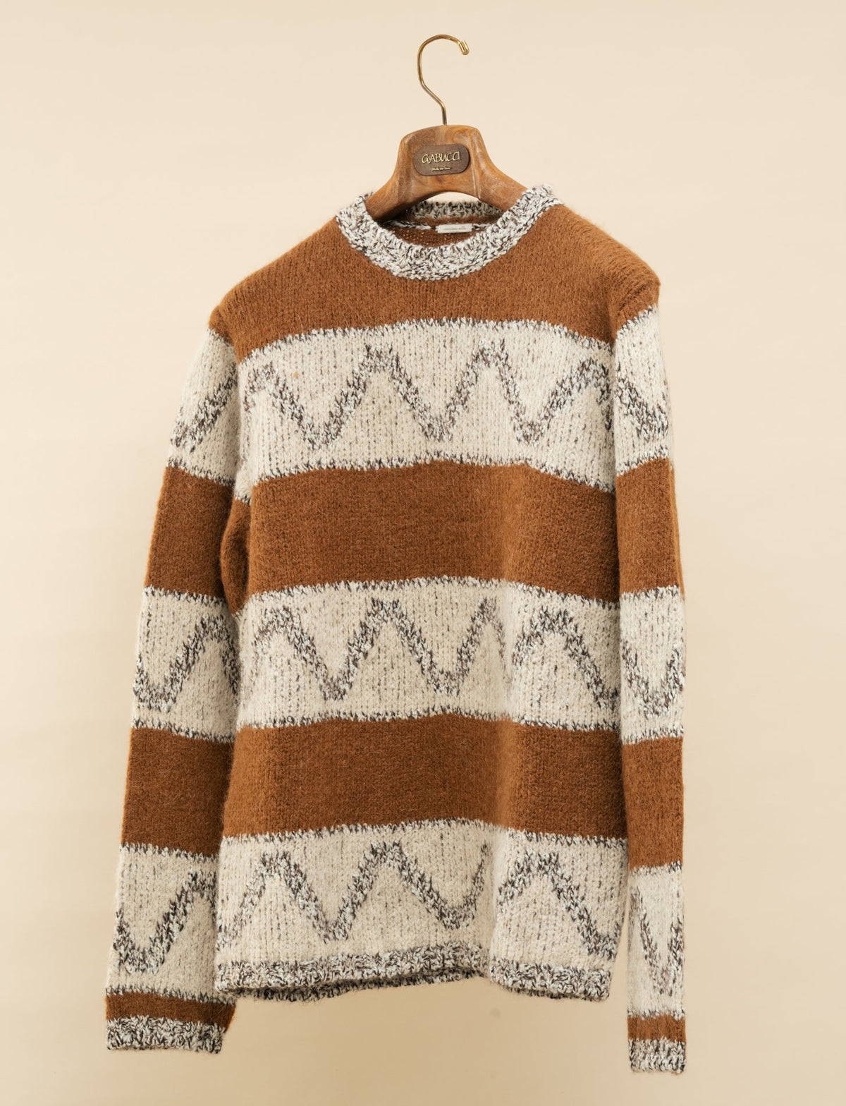 Thierry Wool Alpacka Sweater Cookie Massimo Alba Knitwear XS