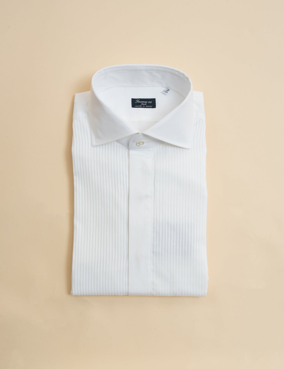 Tuxedo Shirt White Finamore Shirts 38
