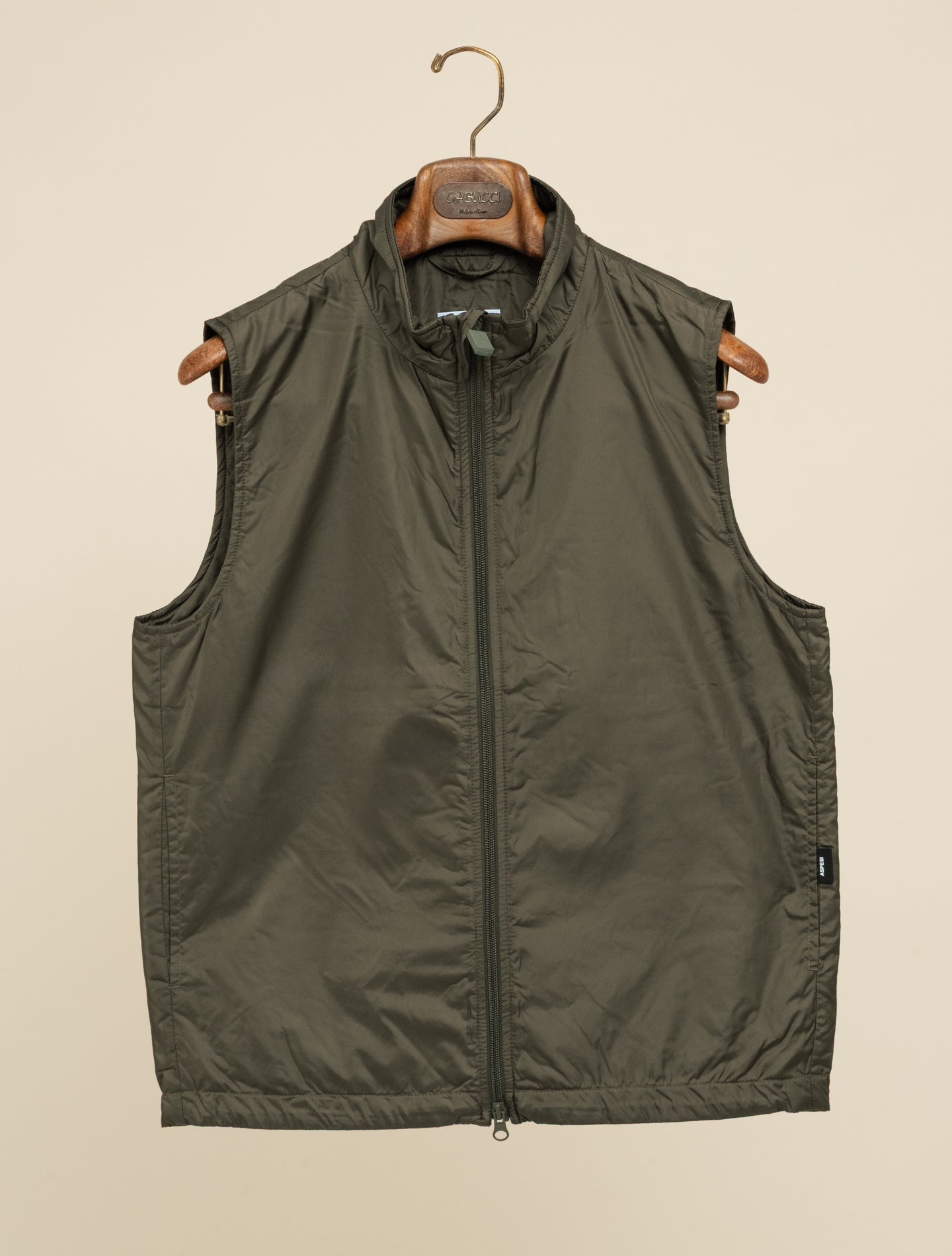 Vernes Lightweight Vest Dark Green Aspesi Outerwear XS