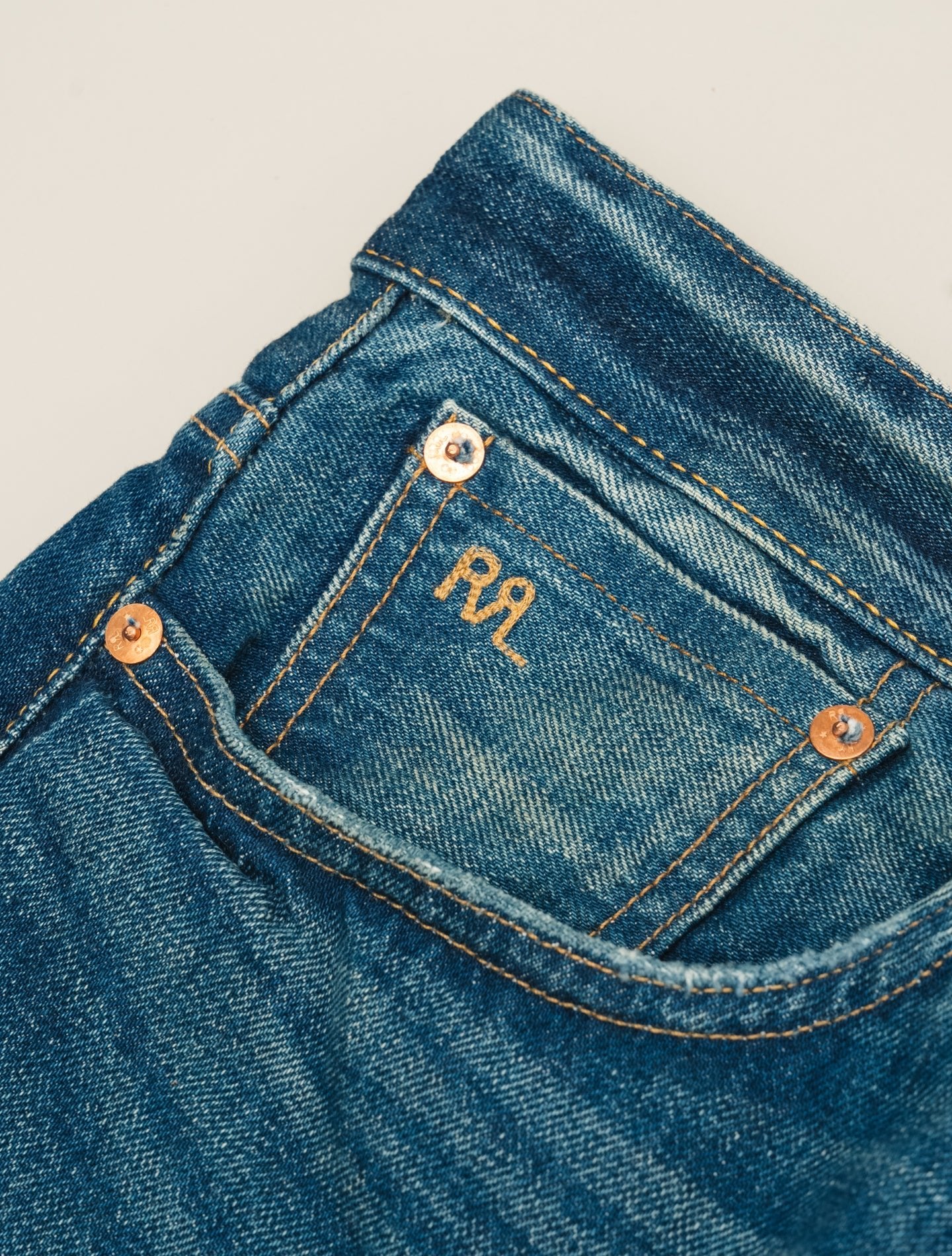 Vintage 5 - Pocket Jean Grandfalls Wash RRL Jeans 30