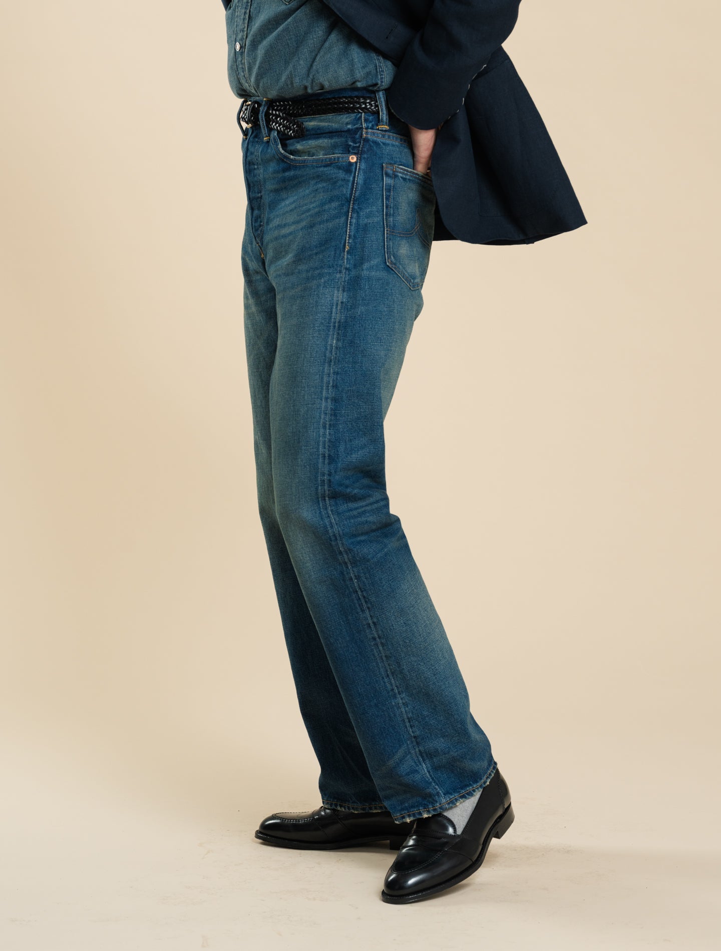 Vintage 5 - Pocket Jean Grandfalls Wash RRL Jeans 34/32