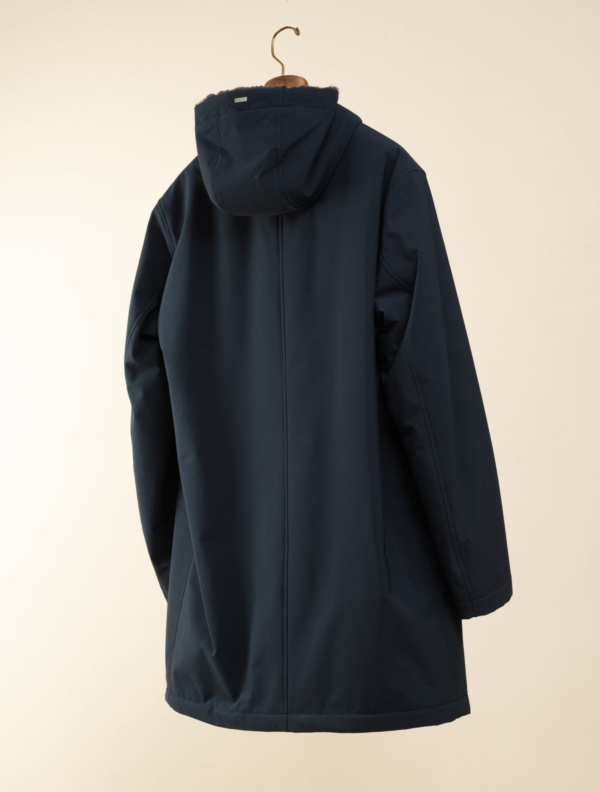 Water-repellent Parka w. Eco Fur Lining Navy Herno Outerwear 48