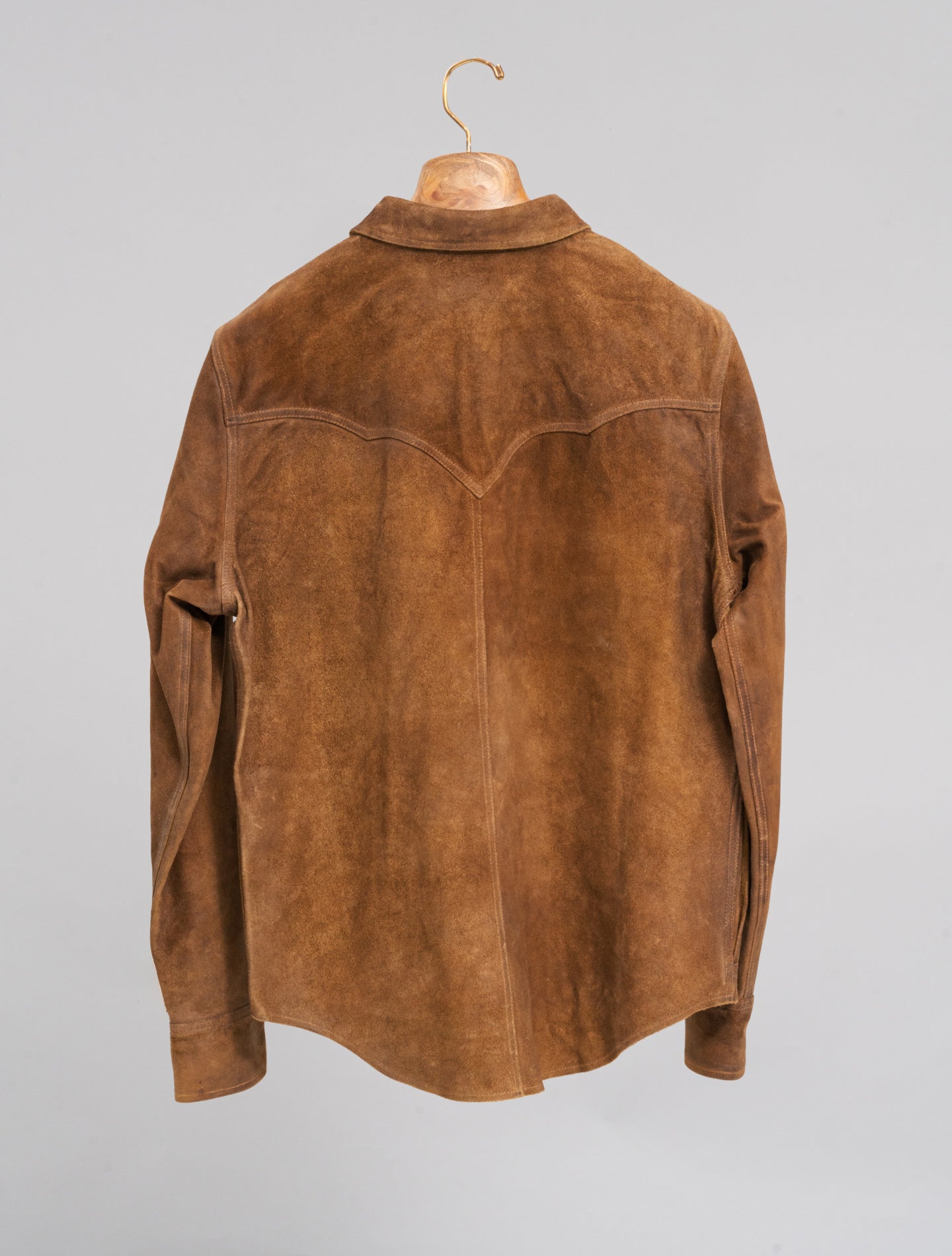 Willett Roughout Suede Western Shirt Jacket Brown RRL Overshirts M