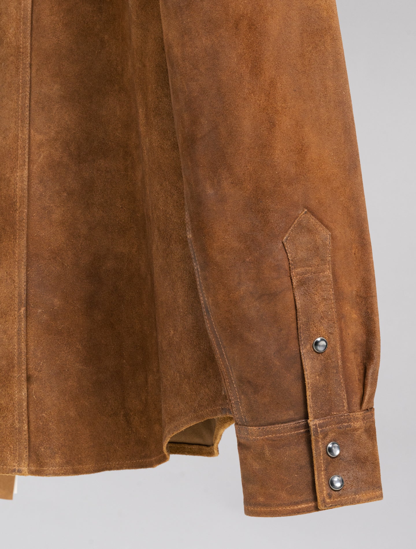 Willett Roughout Suede Western Shirt Jacket Brown RRL Overshirts M