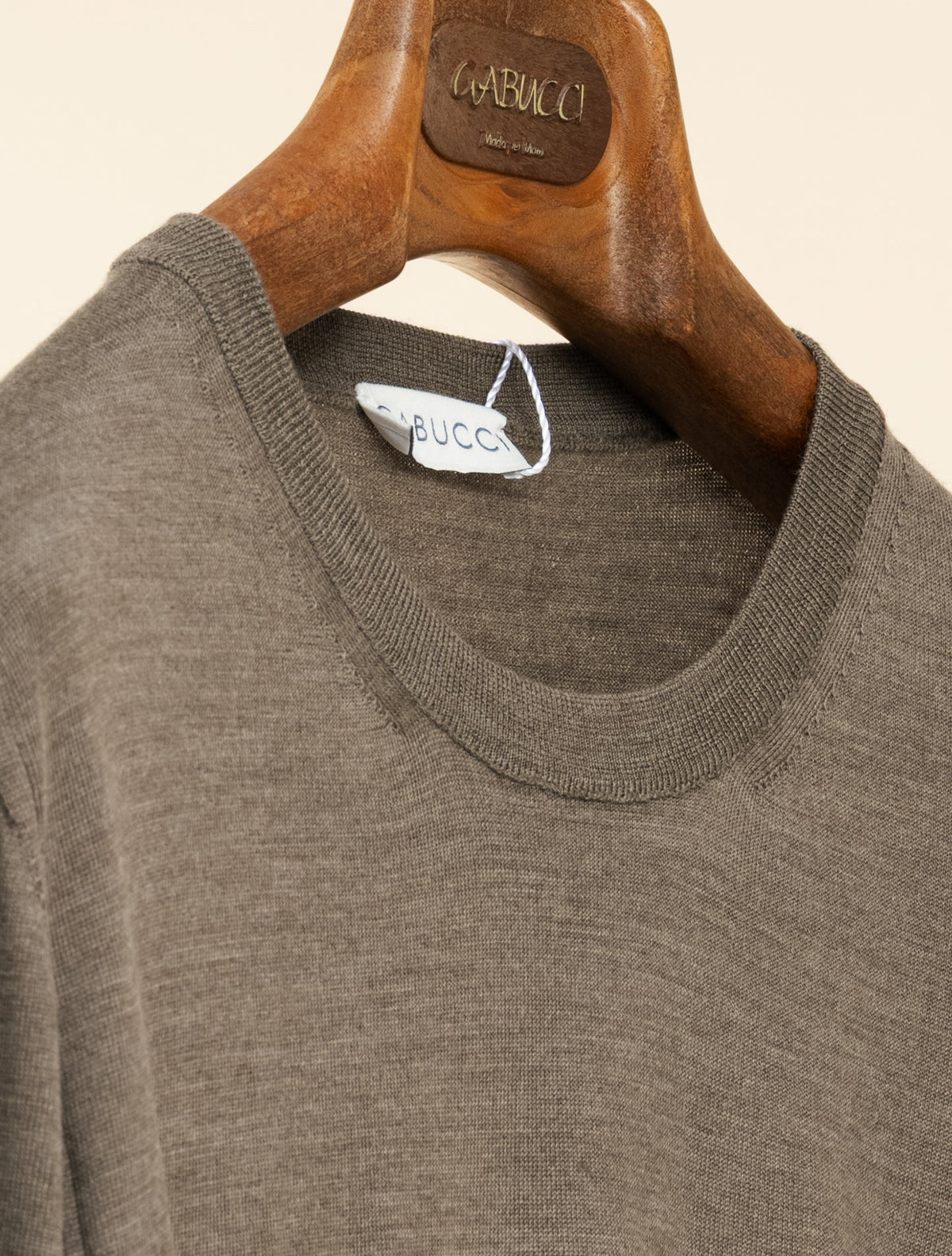 Wish Wool Crewneck Brown Gabucci Knitwear 48