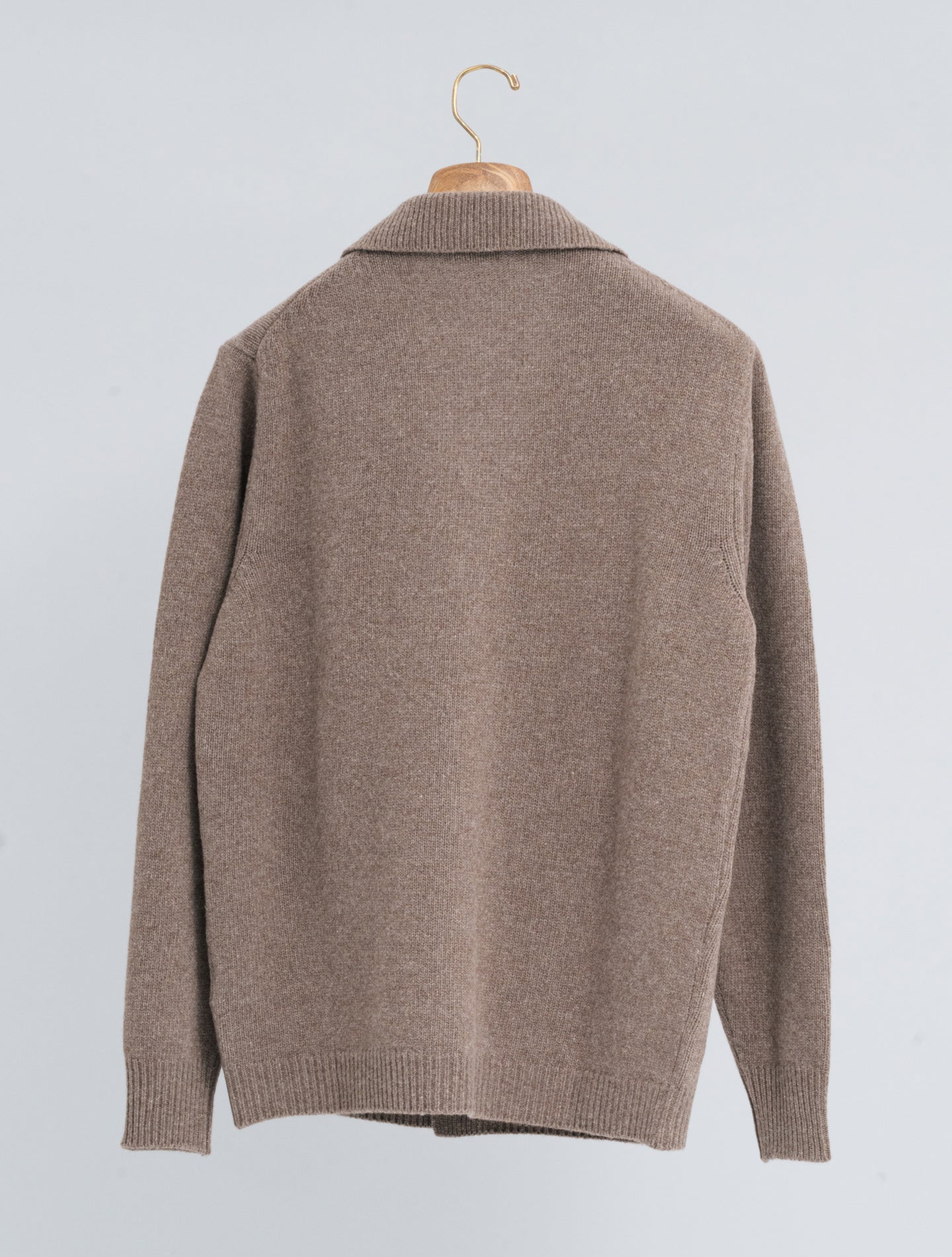 Wool Cashmere Cardigan Cacao Morgano Knitwear 46