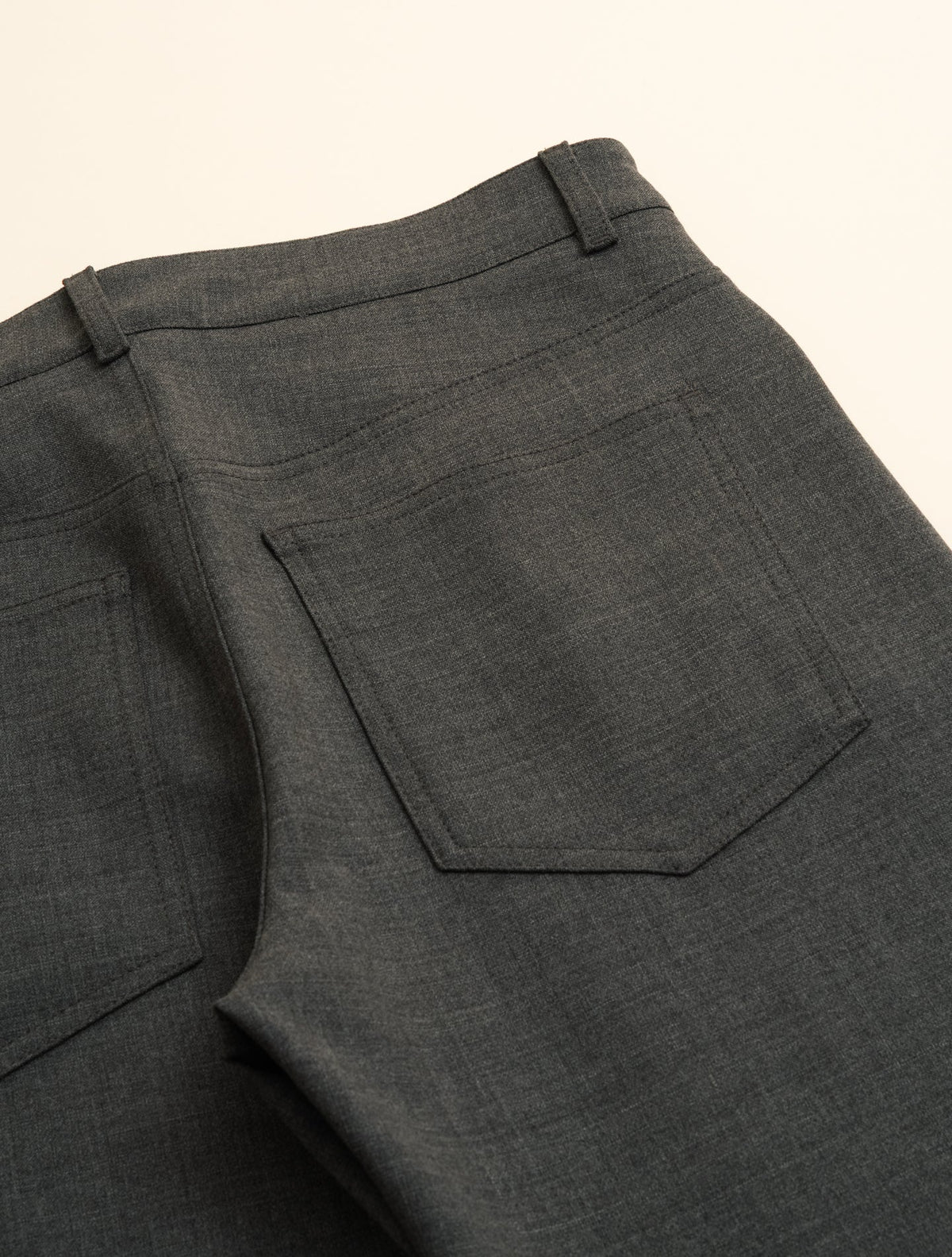 Wool Stretch 5-Pocket Trousers Grey Slowear Trousers IT 38