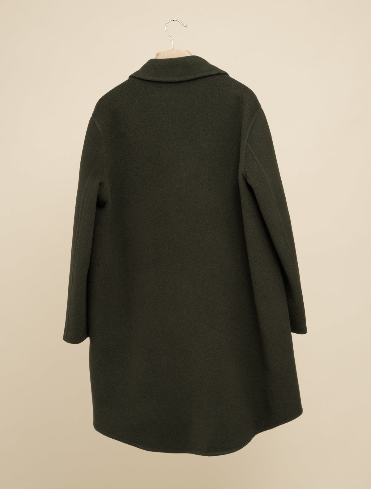 Ximena Double Wool Cashmere Coat Forest Green Fedeli Outerwear IT 38