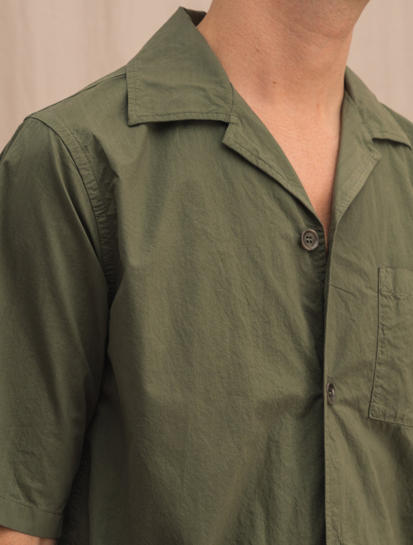 Ago Bowling Shirt Sage Green Aspesi Shirts XS