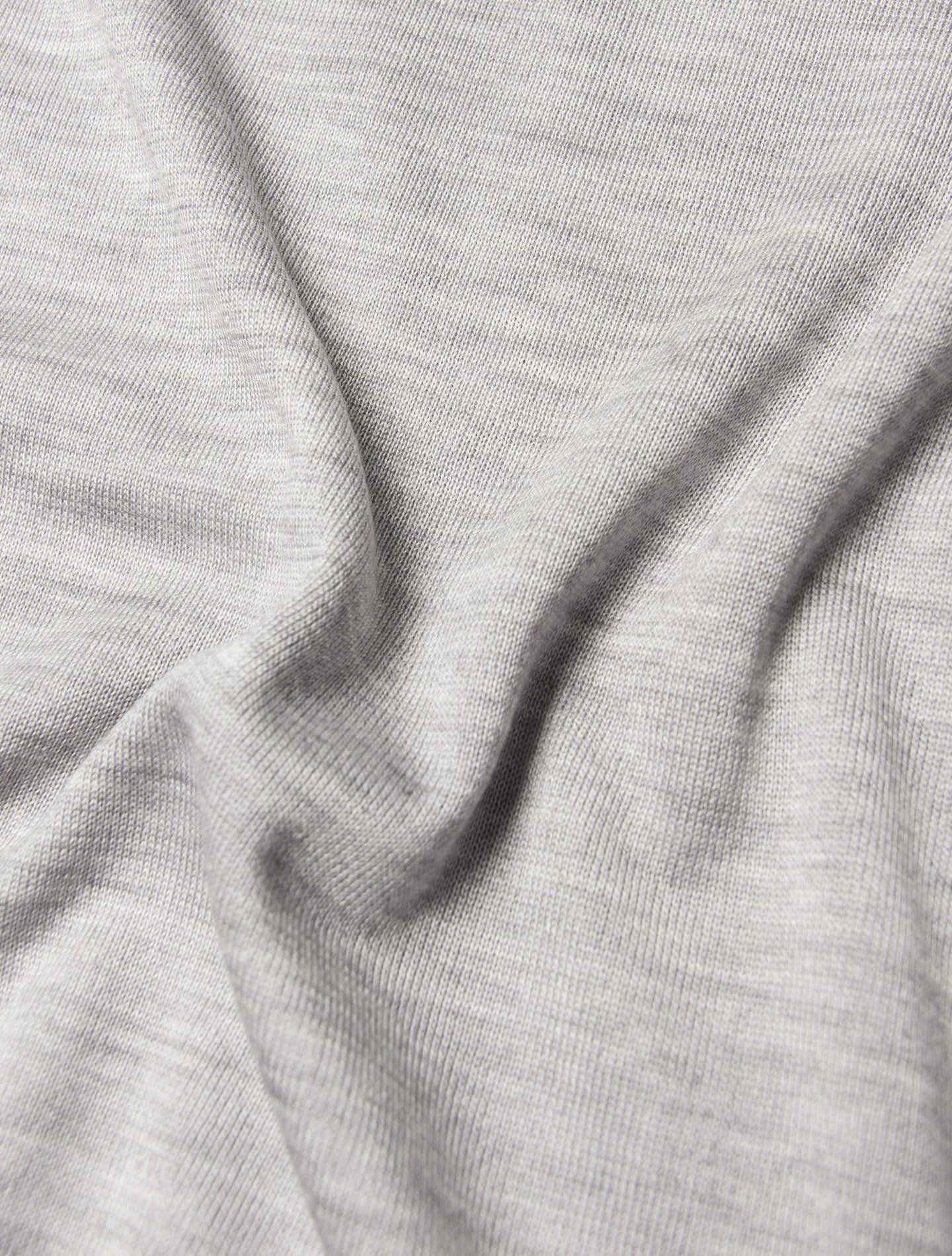 Cashmere Silk Knitted Crewneck Sweater Light Grey Gabucci Knitwear 46