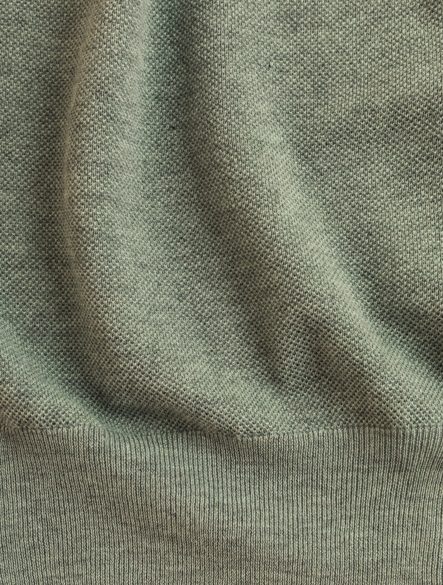 Cotton Cashmere Structured Knitted Polo Shirt Faded Green Fioroni Polo shirts 46
