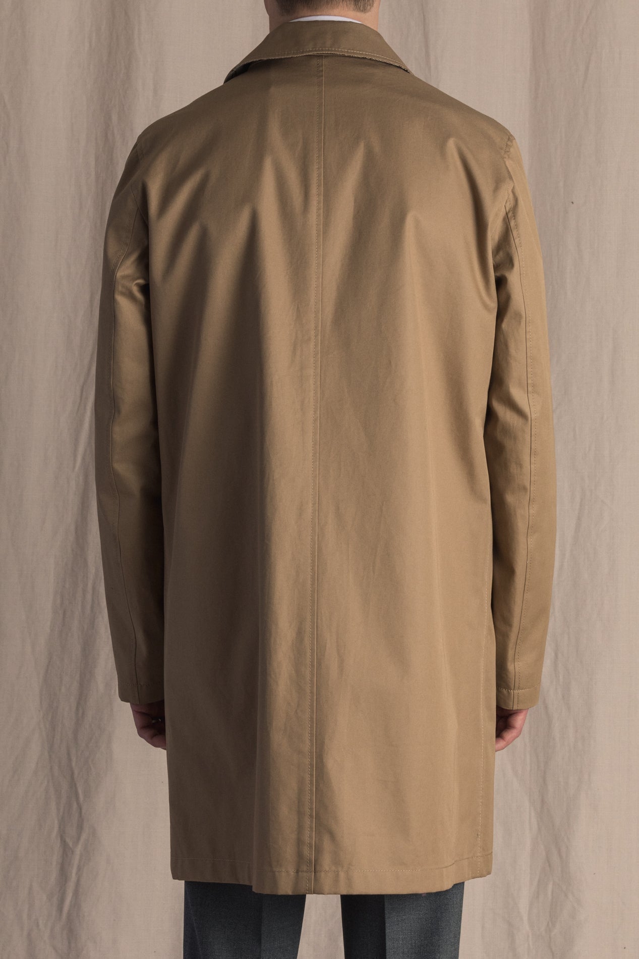 Cotton Rain Coat Sand Herno Outerwear 48