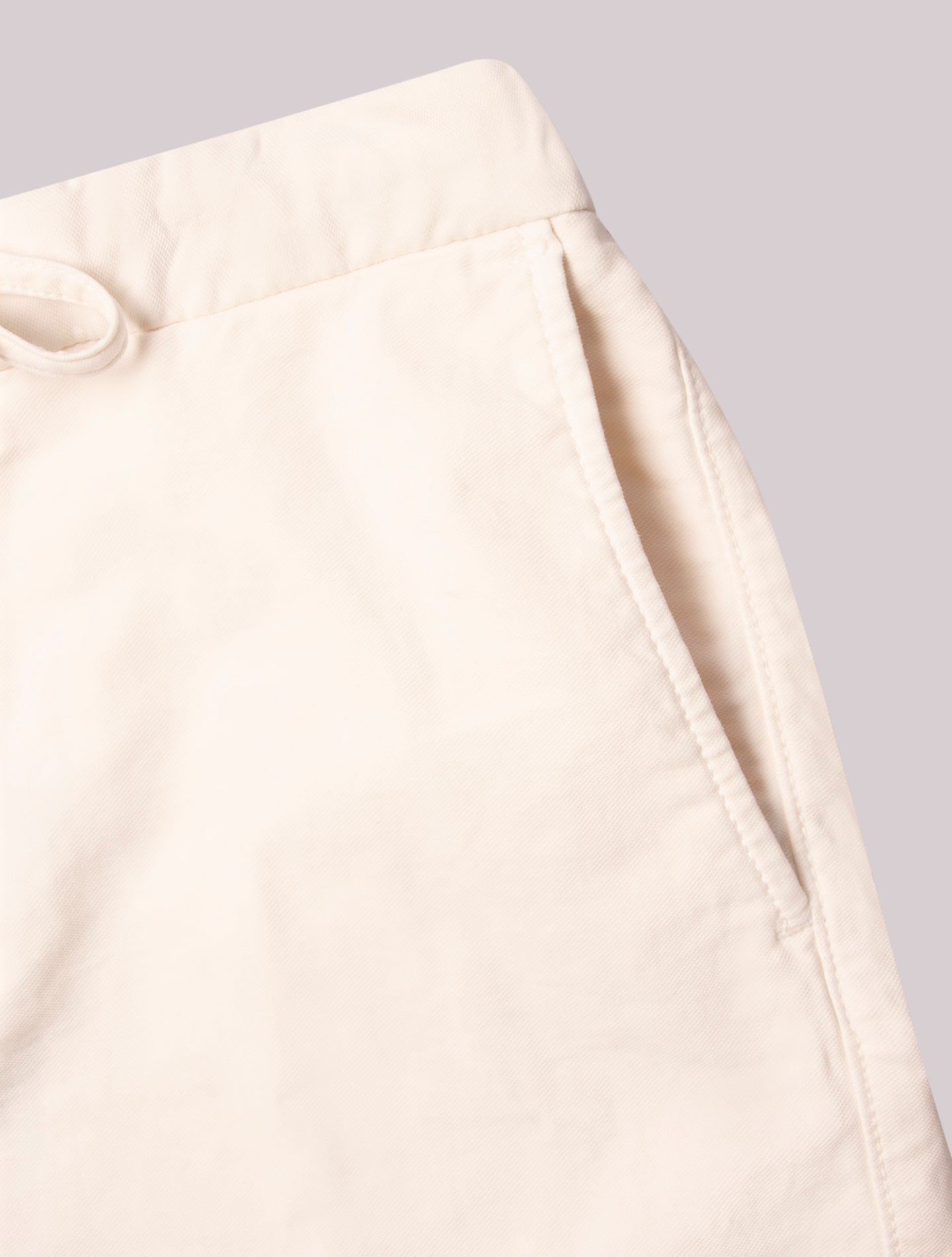 Cotton Regular Fit Drawstring Shorts White Incotex Trousers 29