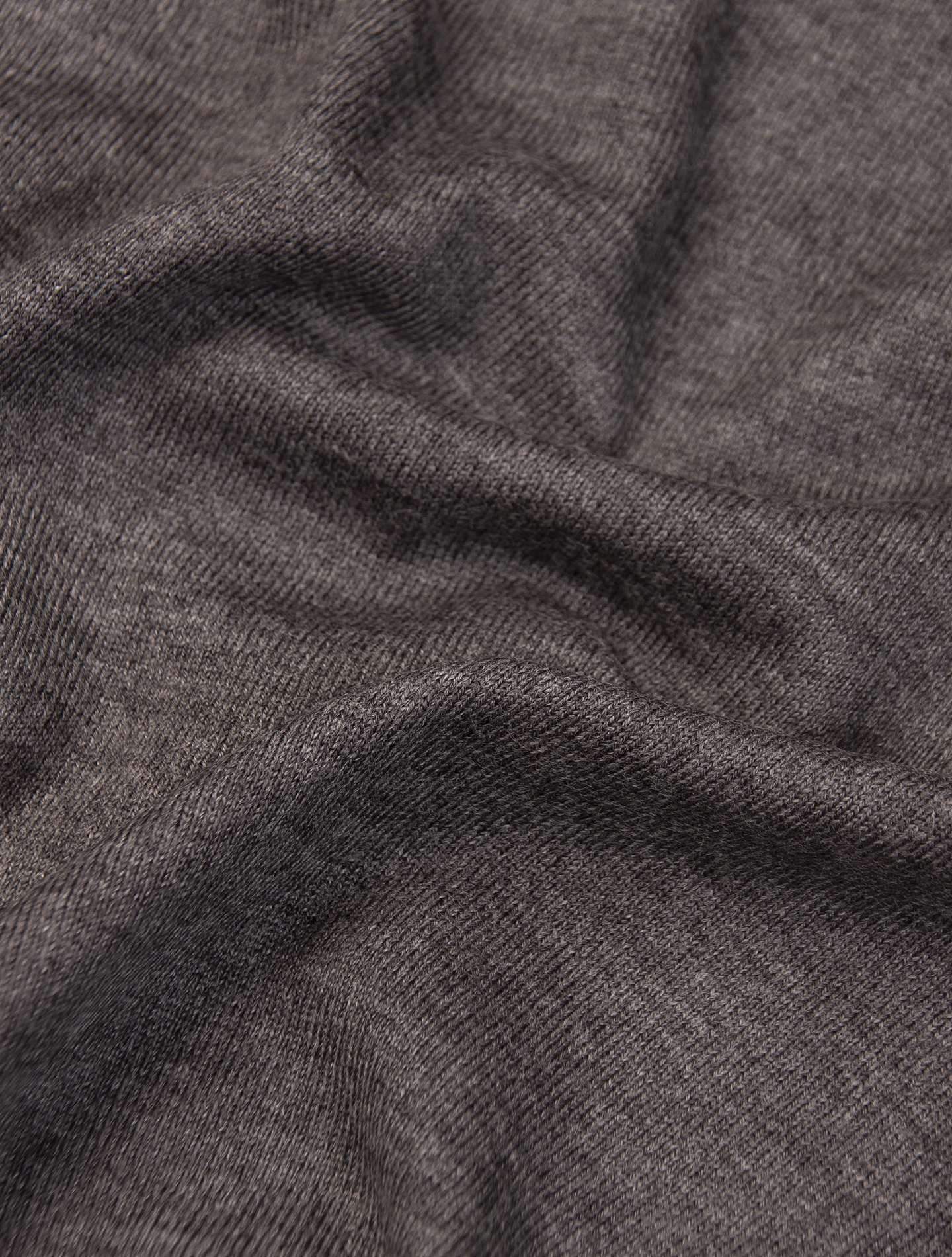 Grey Fine Merino Wool Crewneck Sweater Gabucci Knitwear 46