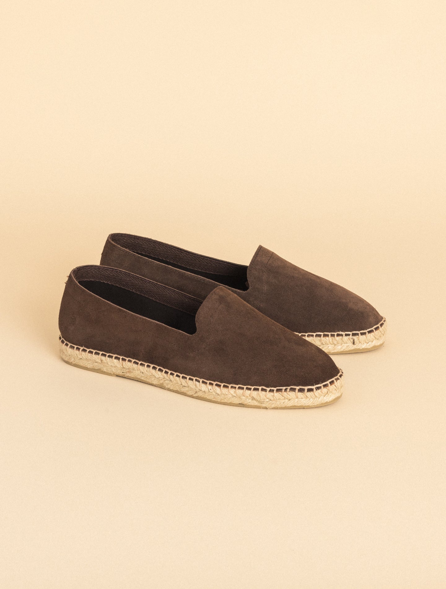 Handmade Suede Espadrilles Dark Brown The Resort Co Espadrilles 40