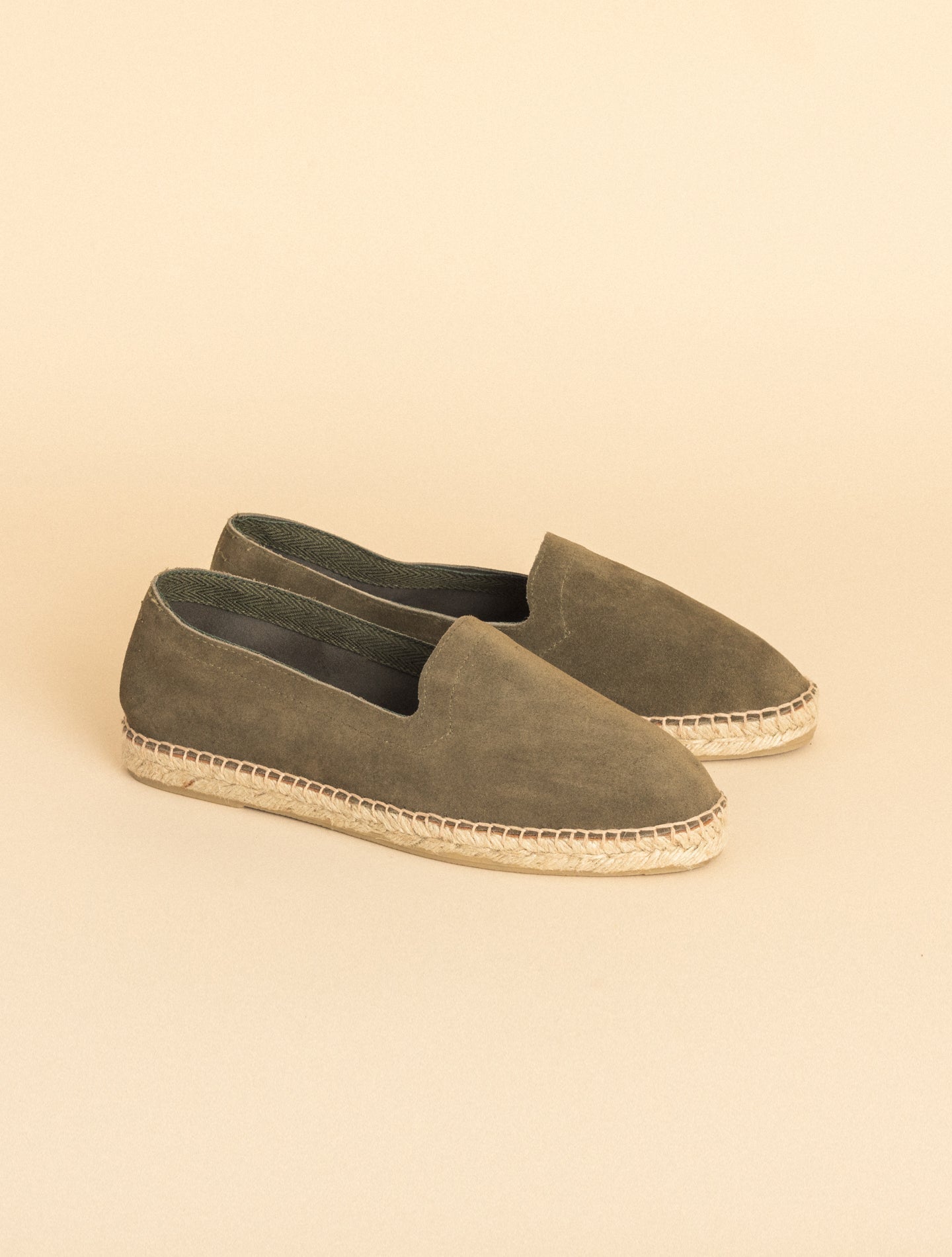 Handmade Suede Espadrilles Olive The Resort Co Espadrilles 40