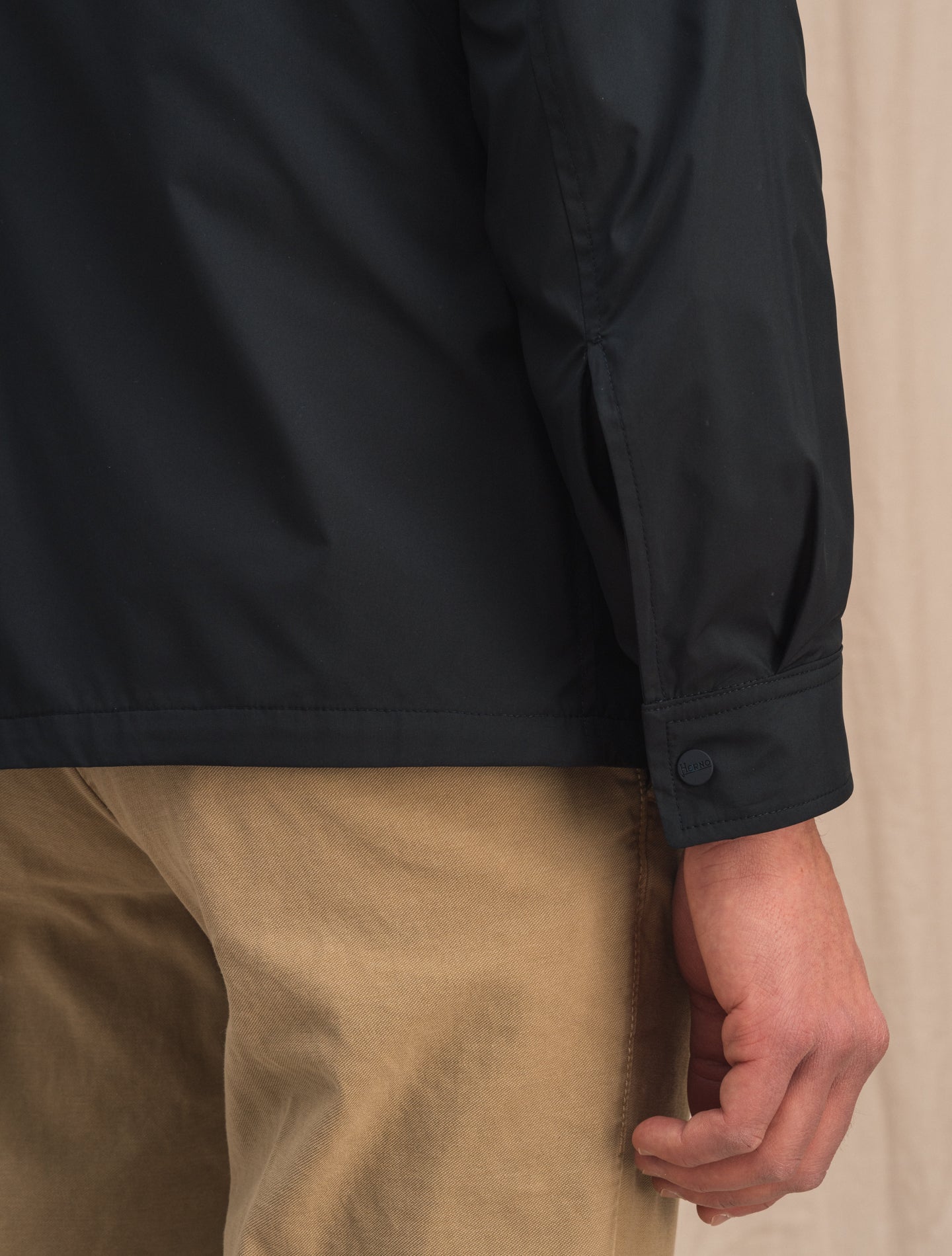 Hooded Coach Jacket Navy Herno Outerwear 48
