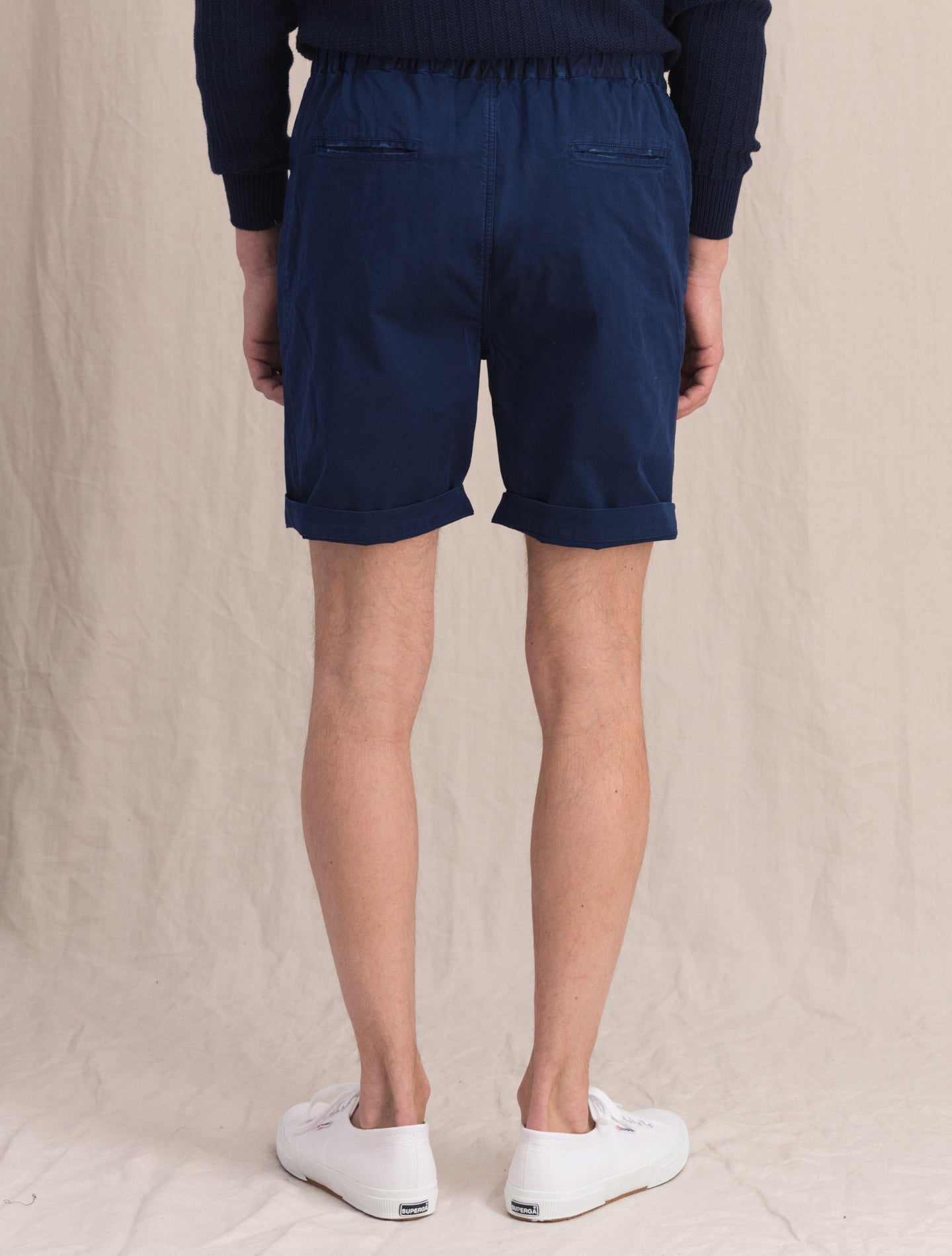 Kevin Pleated Shorts Navy Massimo Alba Shorts S